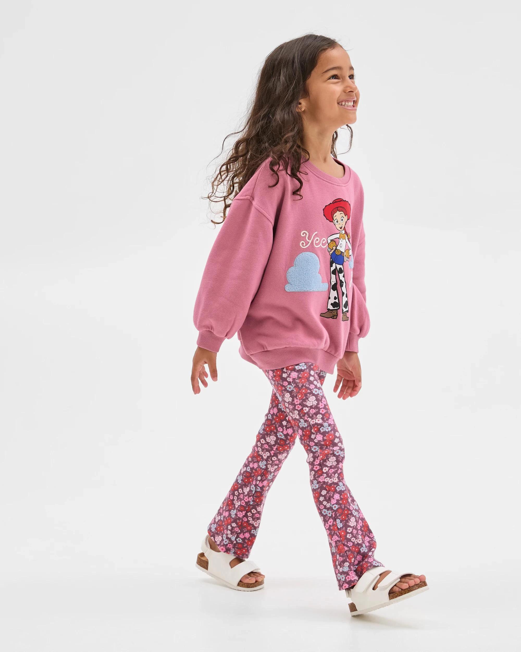 4 Disney Toy Story Australian Cotton Blend Fleece Top and Leggings Set PINK, 4 of 8