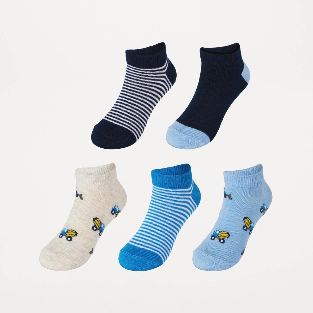 1 5 Pack Low Cut Socks BLUE DIGGERS, 1 of 3