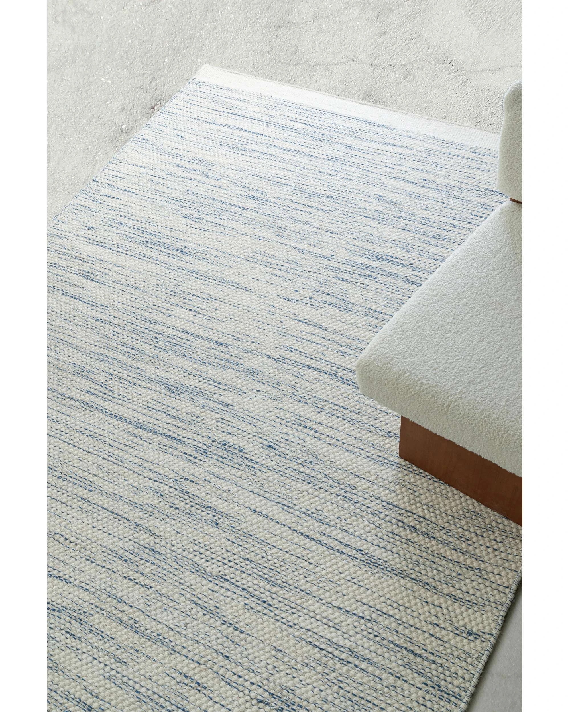 3 Loopsie Evanston Wool Flatweave Rug-230cm x 160cm - Blue, 3 of 7