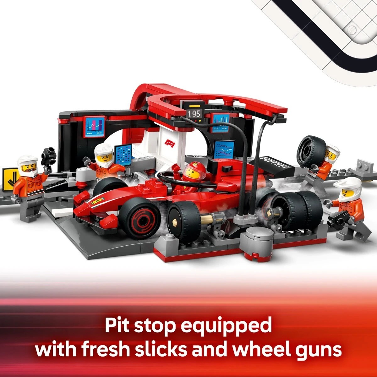 7 LEGO City F1 Pit Stop & Pit Crew with Ferrari Car 60443, 7 of 10