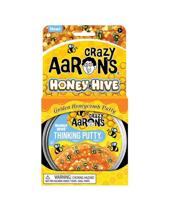 Crazy Aaron's Thinking Putty Trendsetters Honey Hive 4 inch Tin - Multi
