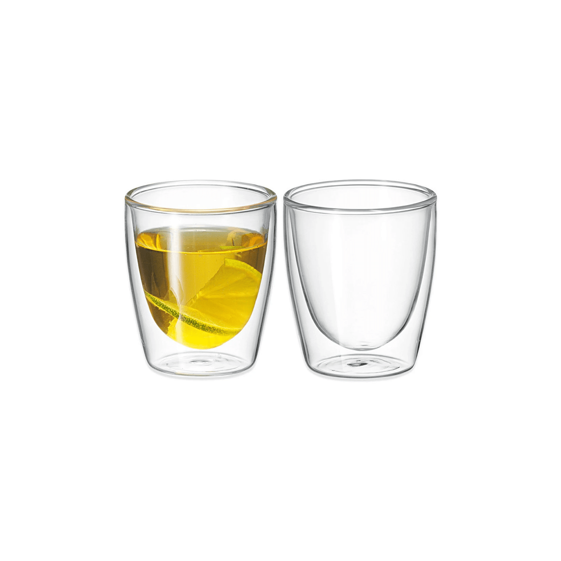 2 Avanti Cafe Twin Wall Glass Set Of 2 150ml Borosilicate Microwave Safe
 - Plain, 2 of 3