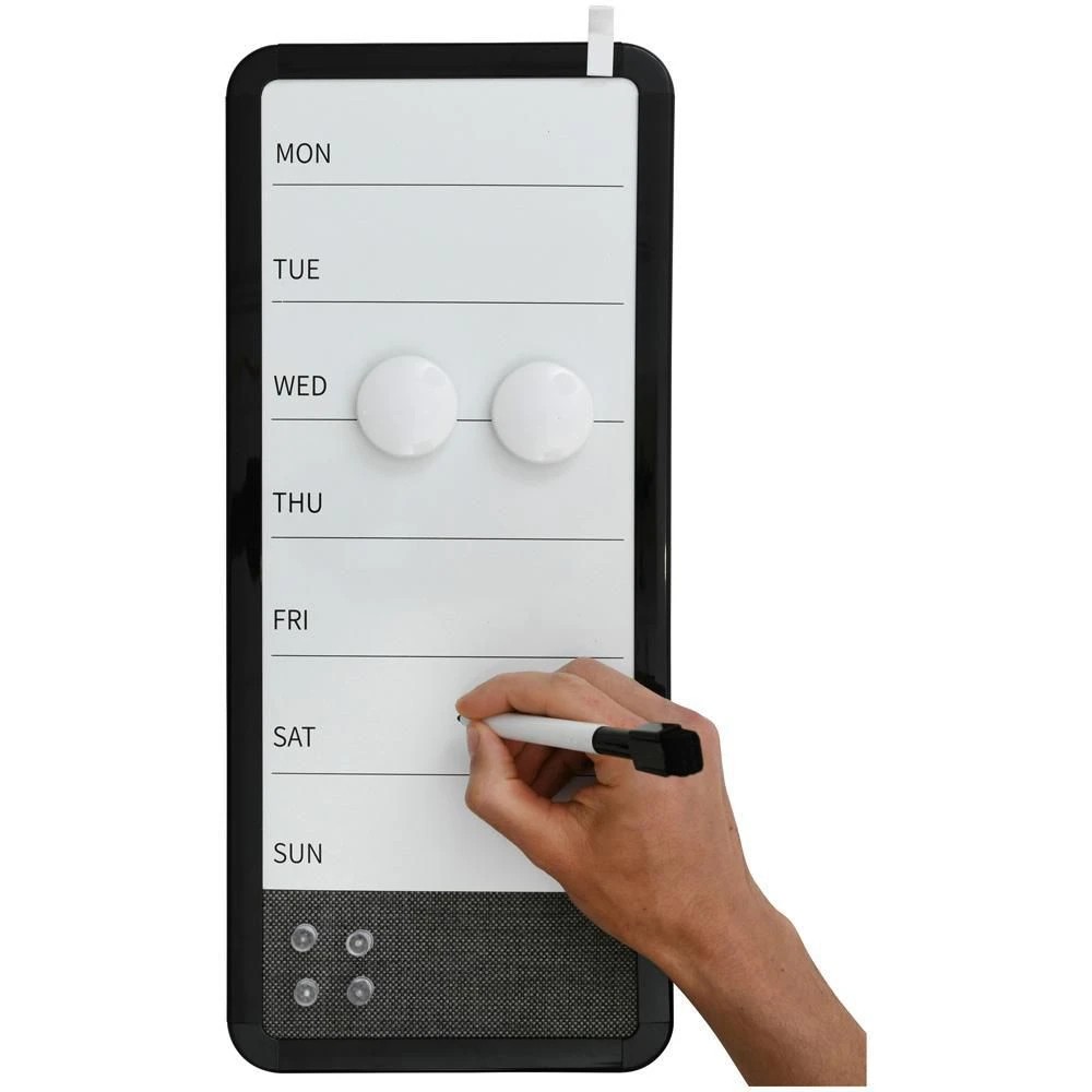 3 Otto Weekly Planner Board Fabric 175x405mm Black, 3 of 8