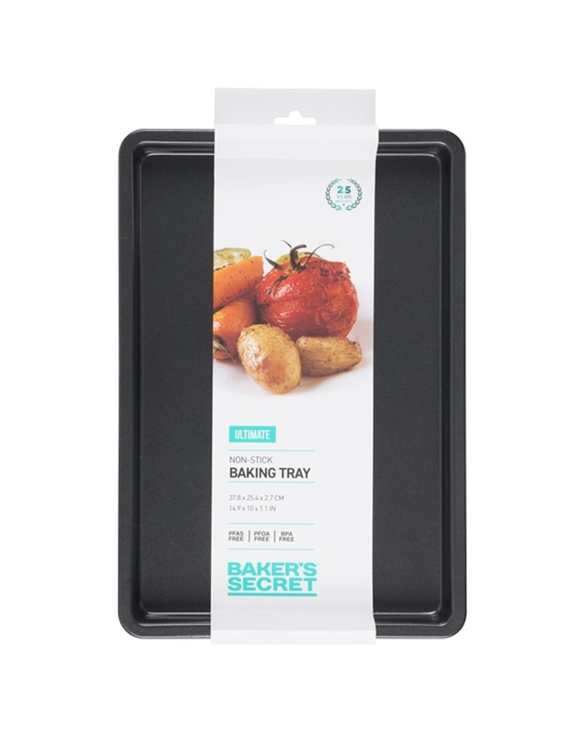 4 Bakers Secret Ultimate Non-Stick Durable Baking Tray 37.8x25.4cm - Black, 4 of 4
