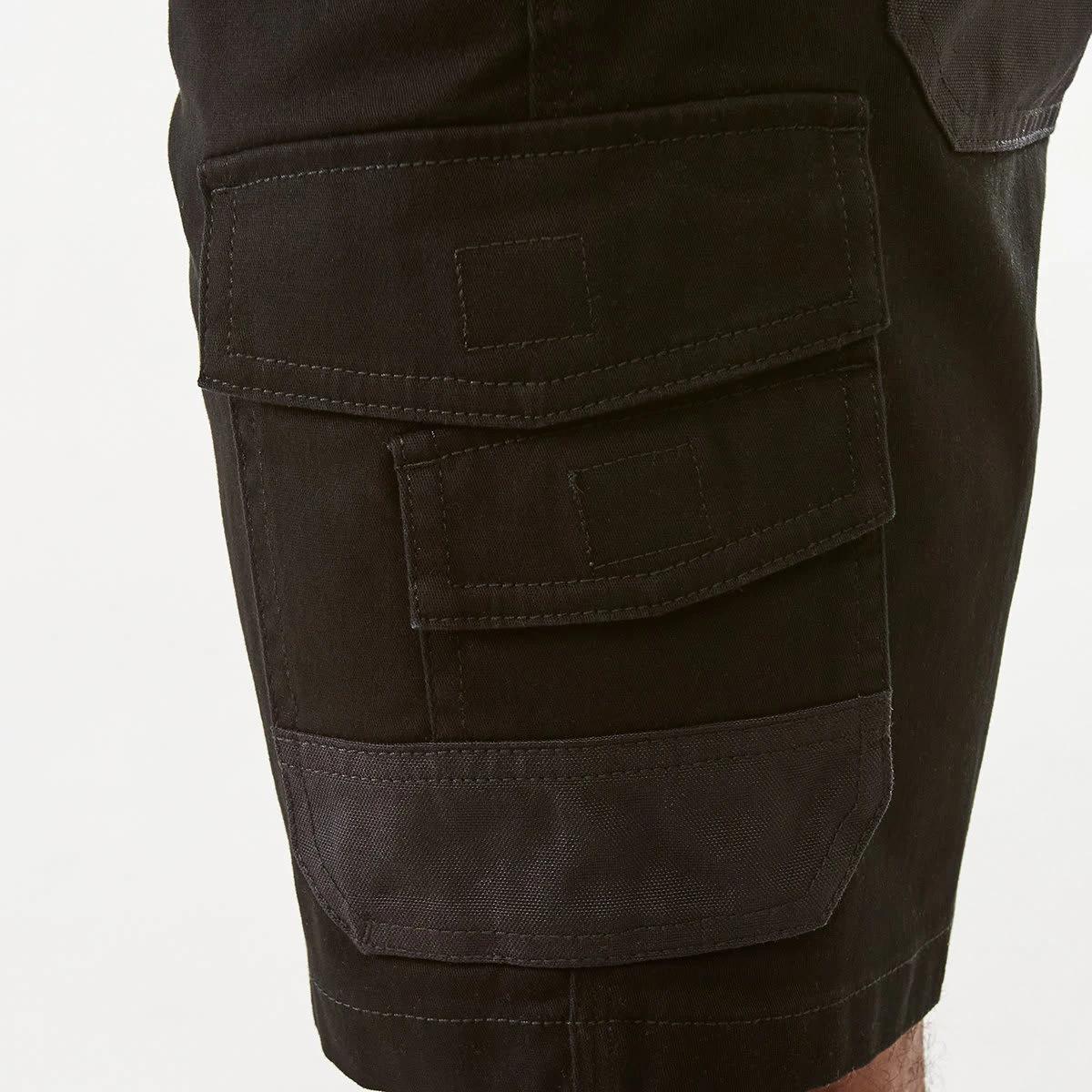 6 Jogger Work Shorts Black, 6 of 7