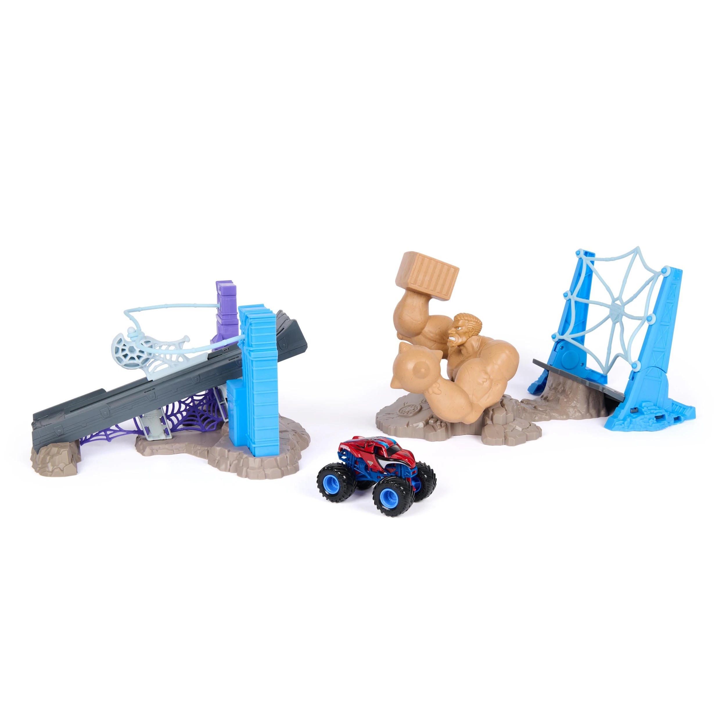 4 Marvel Monster Jam The Amazing Spider-Man Sandman City Battle Playset, 4 of 7