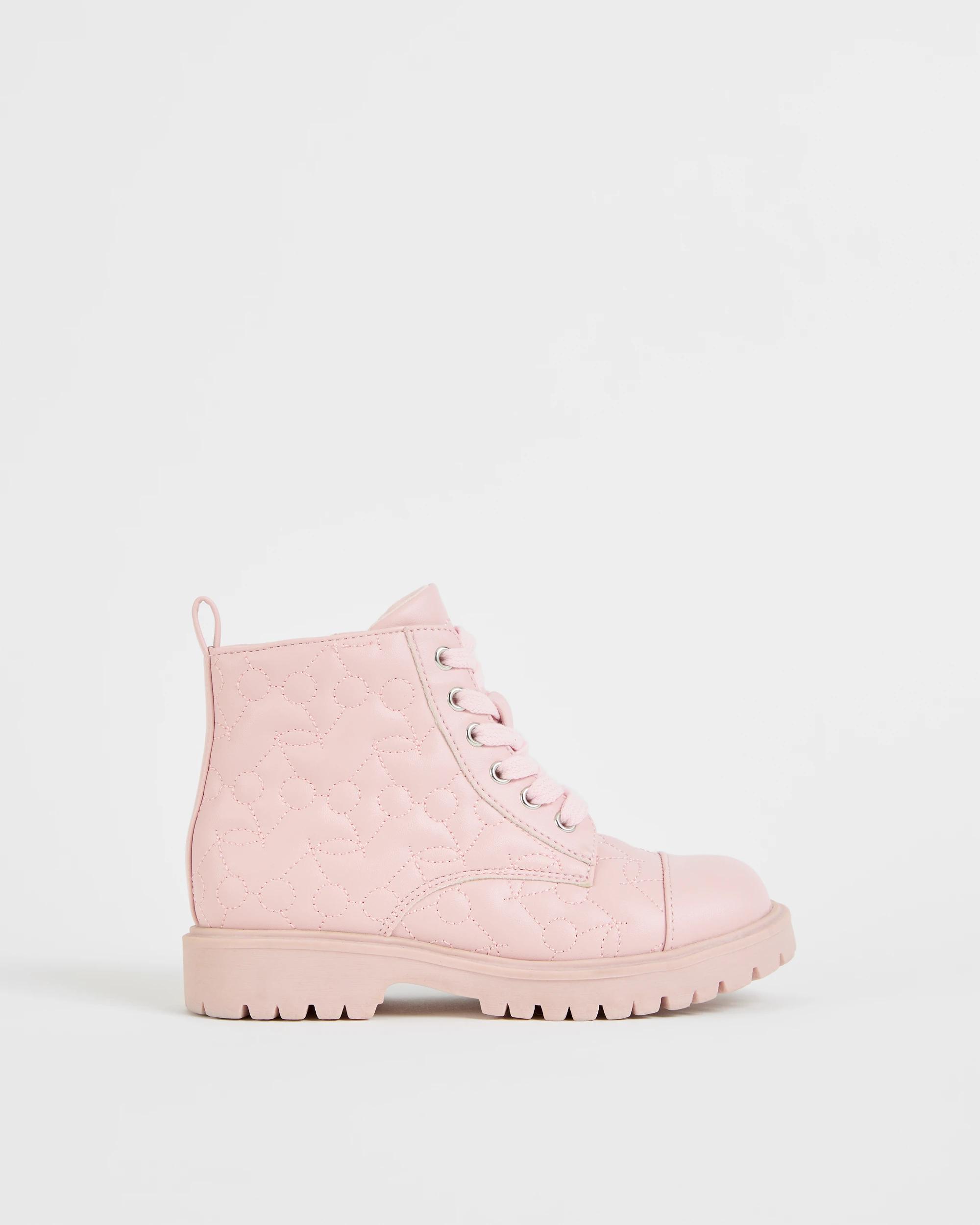 1 Target Kids Cherry Embroidery Boots PINK, 1 of 3