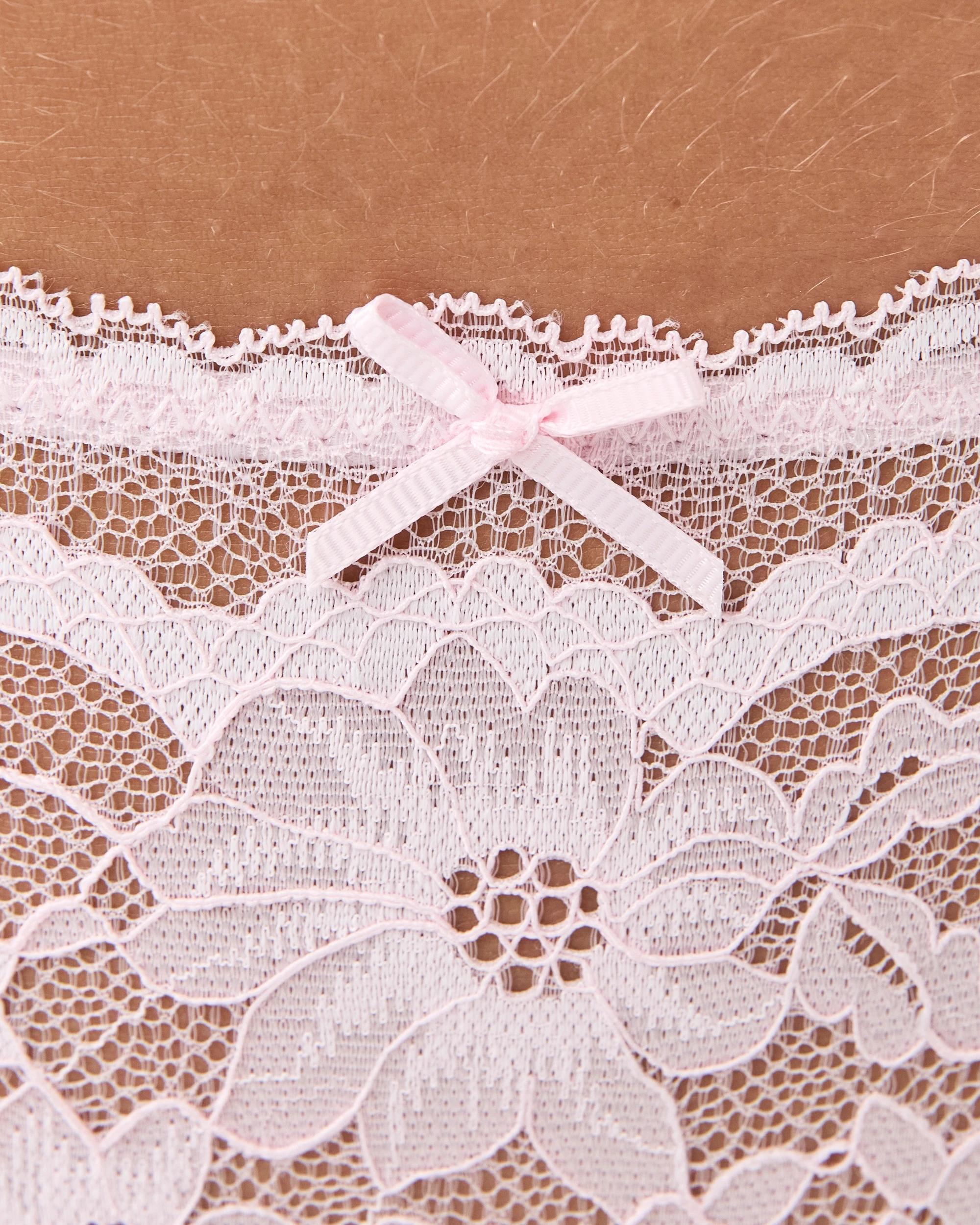 5 Co-ordinated Lace Cheeky Briefs Bllet Pink, 5 of 5