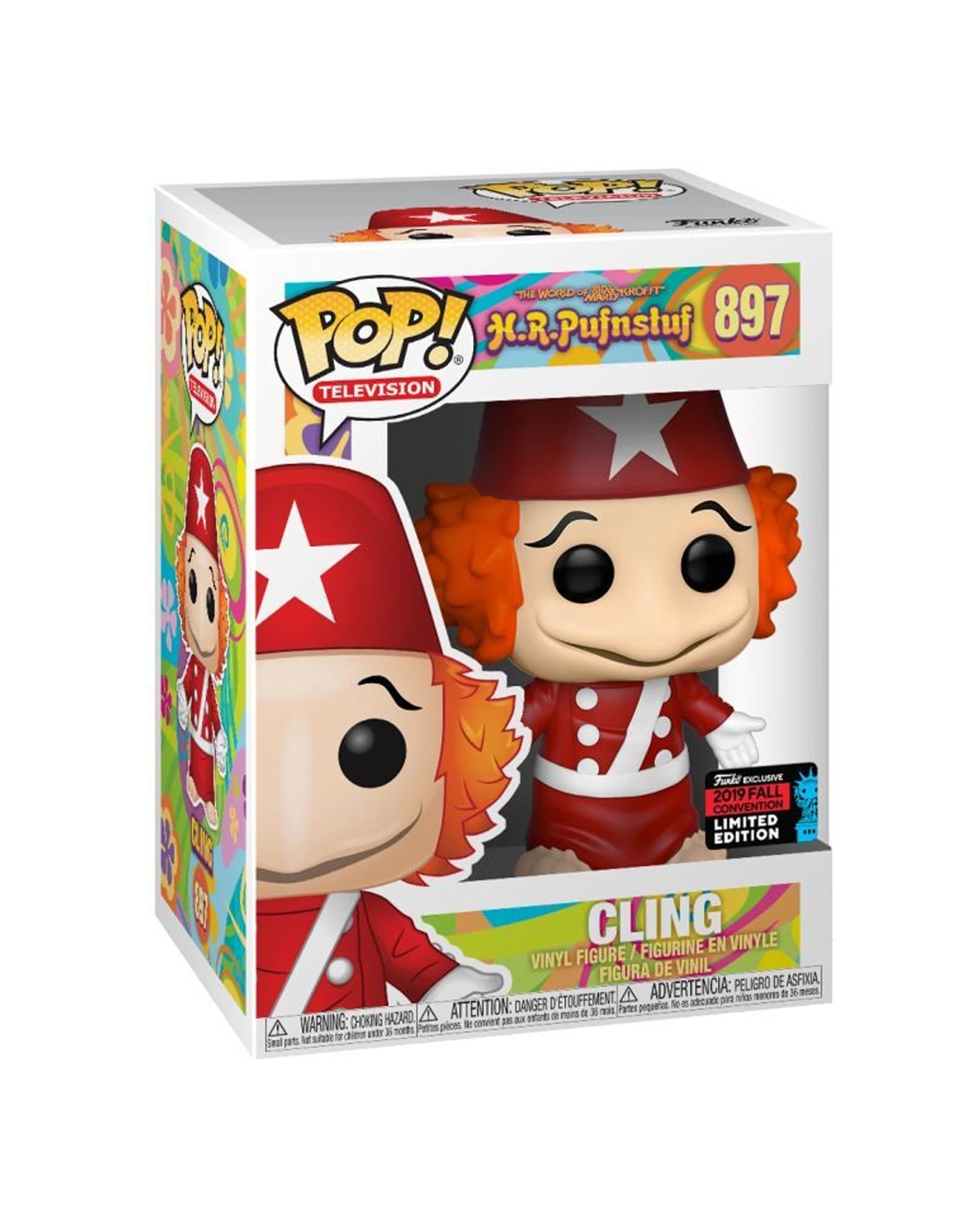 2 Pop Vinyl Figurine HR Pufnstuf - Cling NYCC 2019 10cm Collectible Figure. - Red, 2 of 3