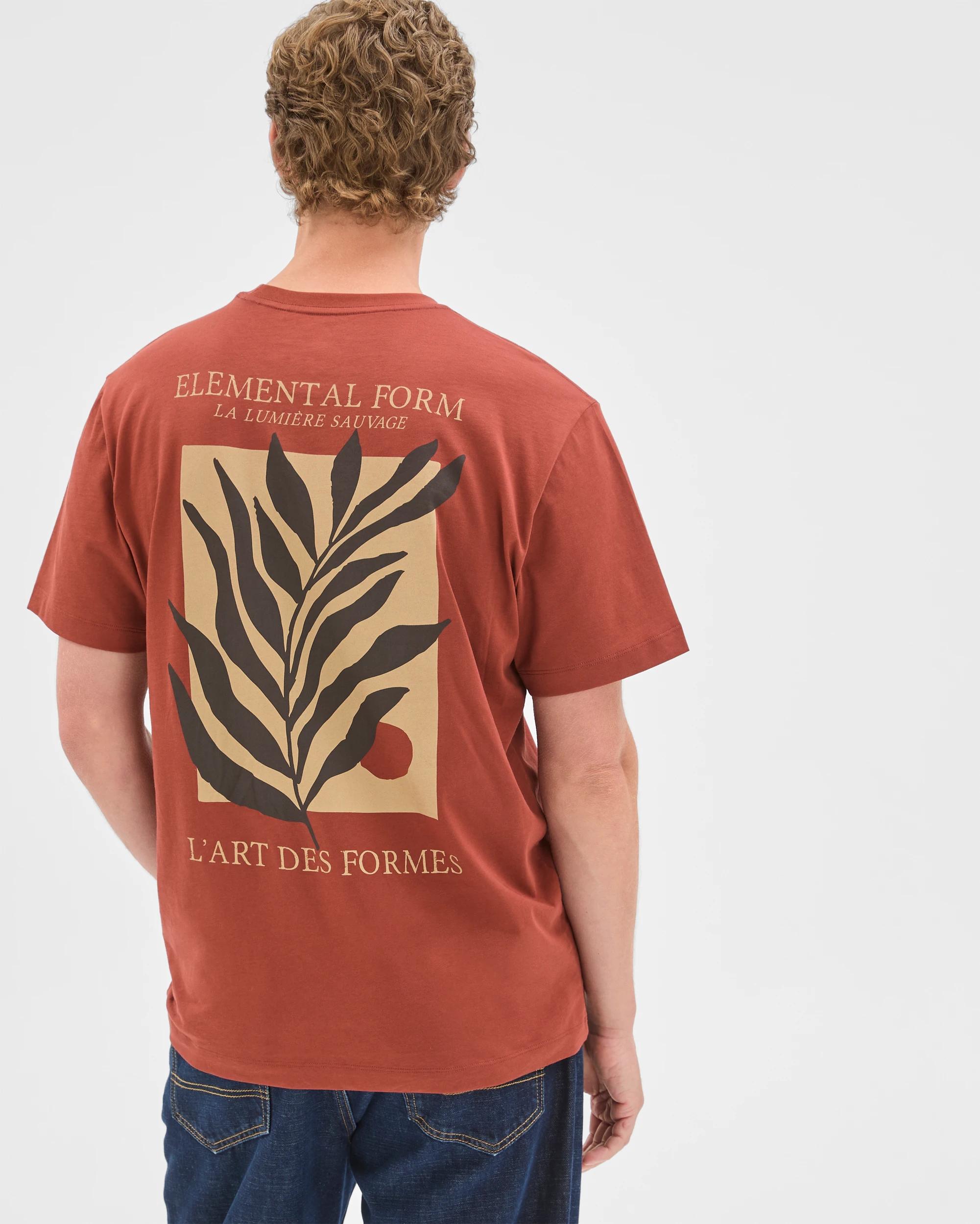 6 Target Man Australian Cotton Abstract T-Shirt HENNA, 6 of 6
