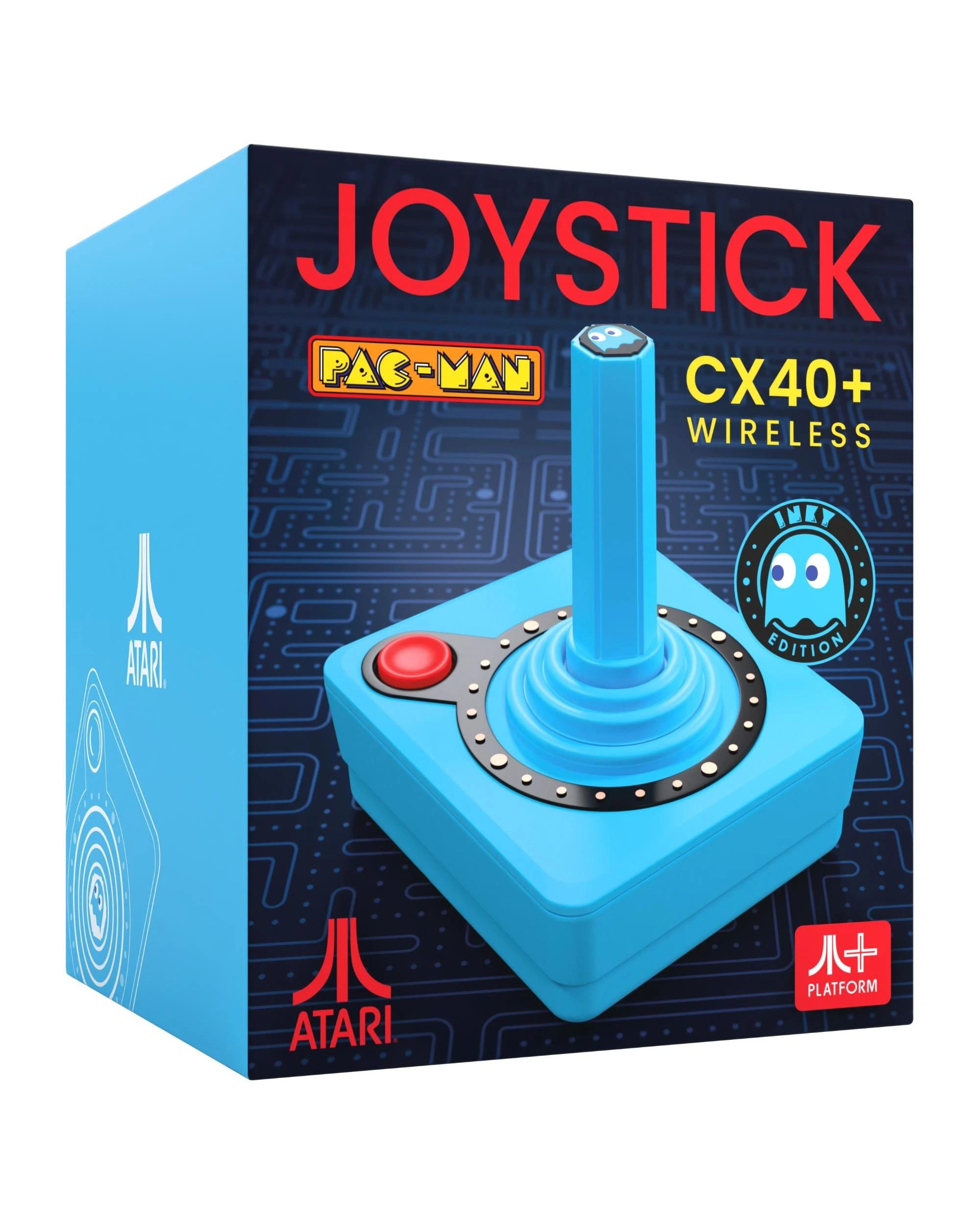 1 Atari Pac-Man CX-40+ Wireless Joystick - Blue, 1 of 3