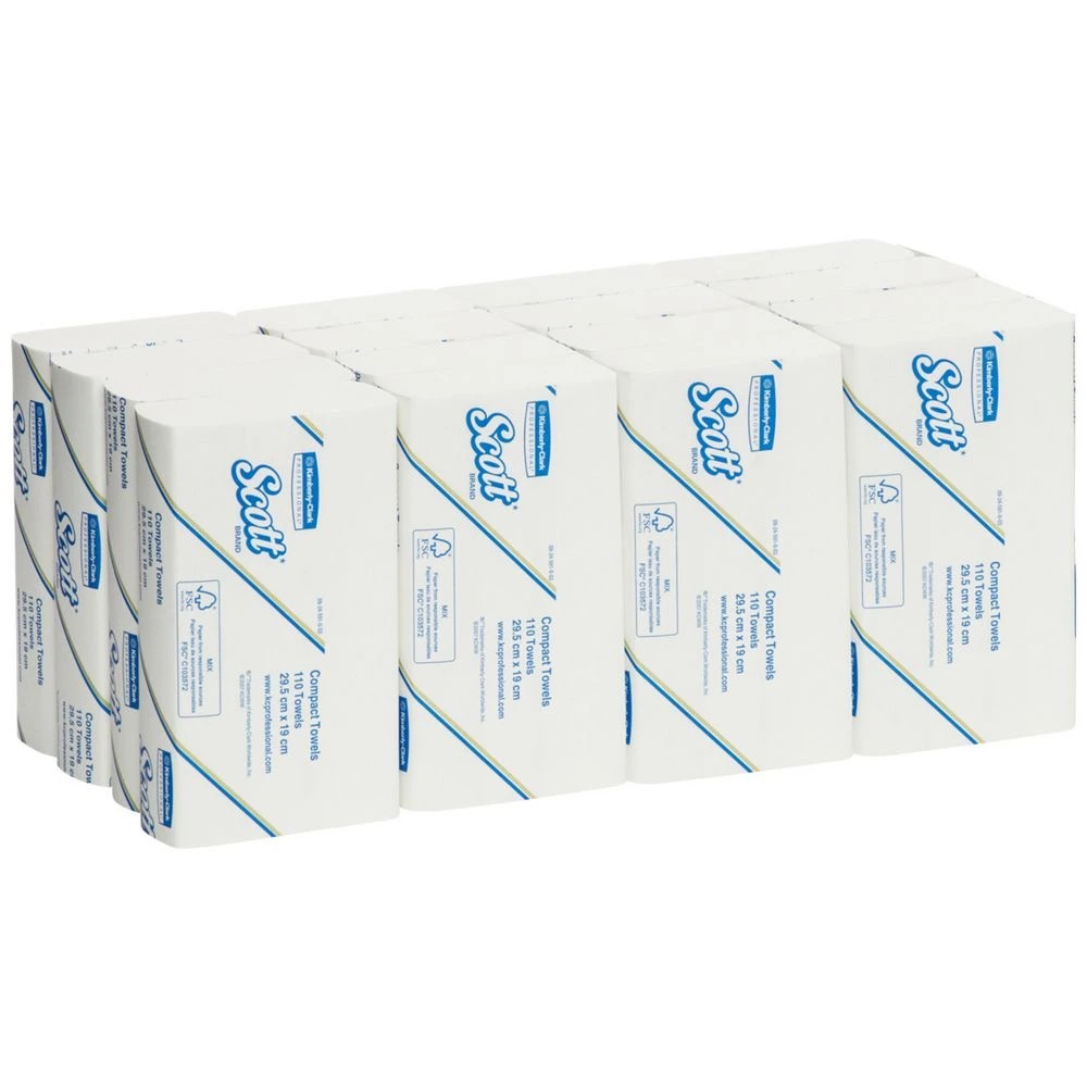 1 Scott Compact Folded Paper Hand Towels 1760 Sheets, 1 of 6