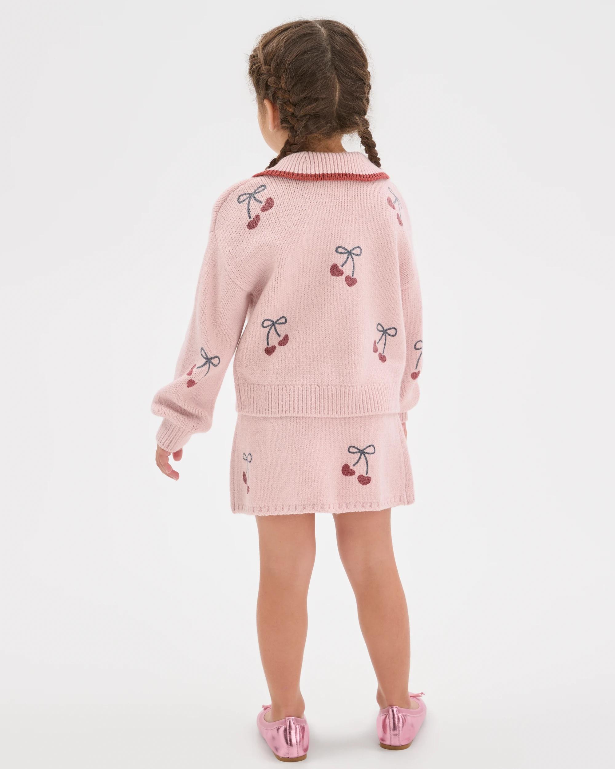 3 Target Kids Knit A-Line Skirt BALLET SLIPPER CHERRY, 3 of 6