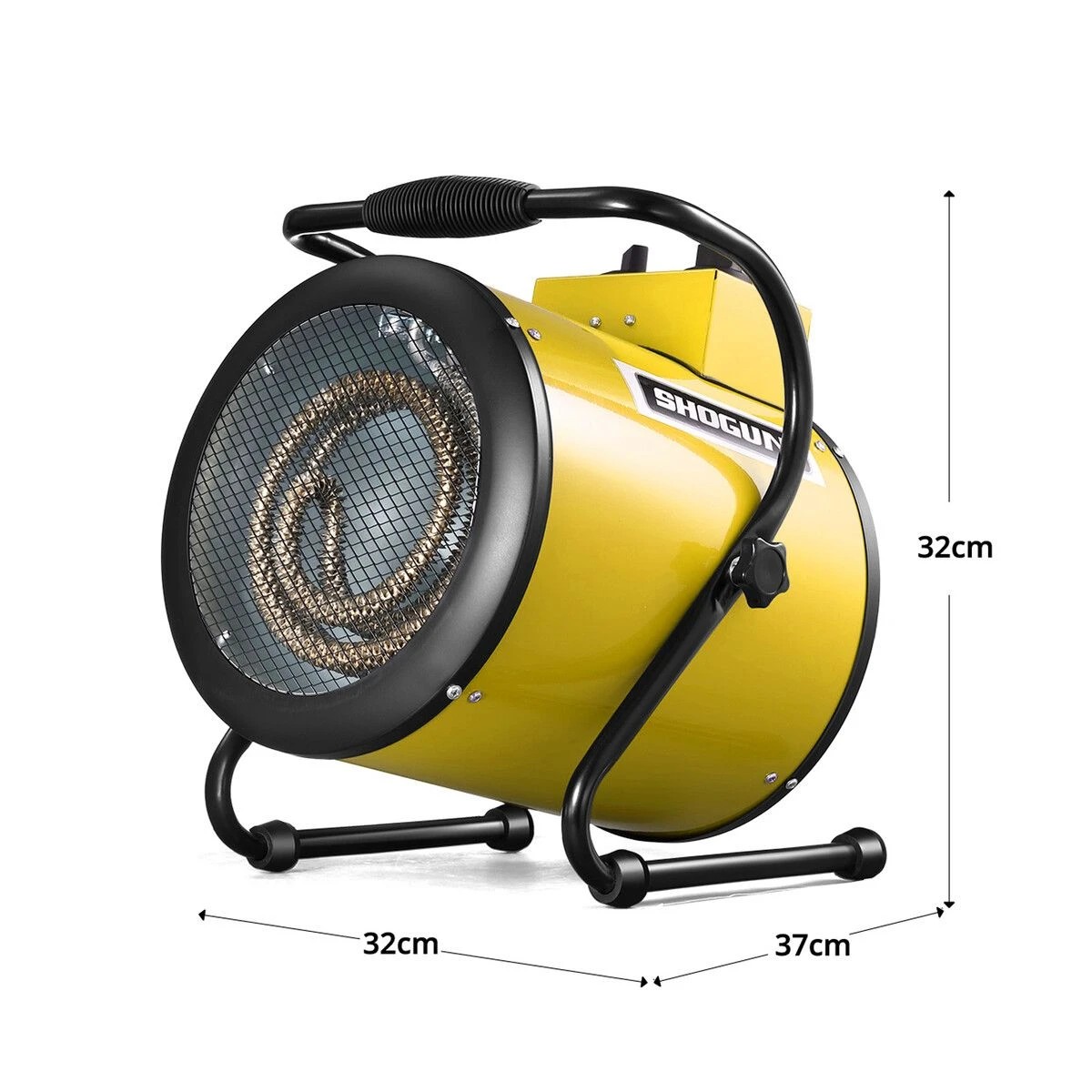 2 Shogun Electric Fan Heater Industrial Portable Room Space Carpet Dryer 3000W Hot Air Blower 2IN1 for Workshop Warehouse, 2 of 3