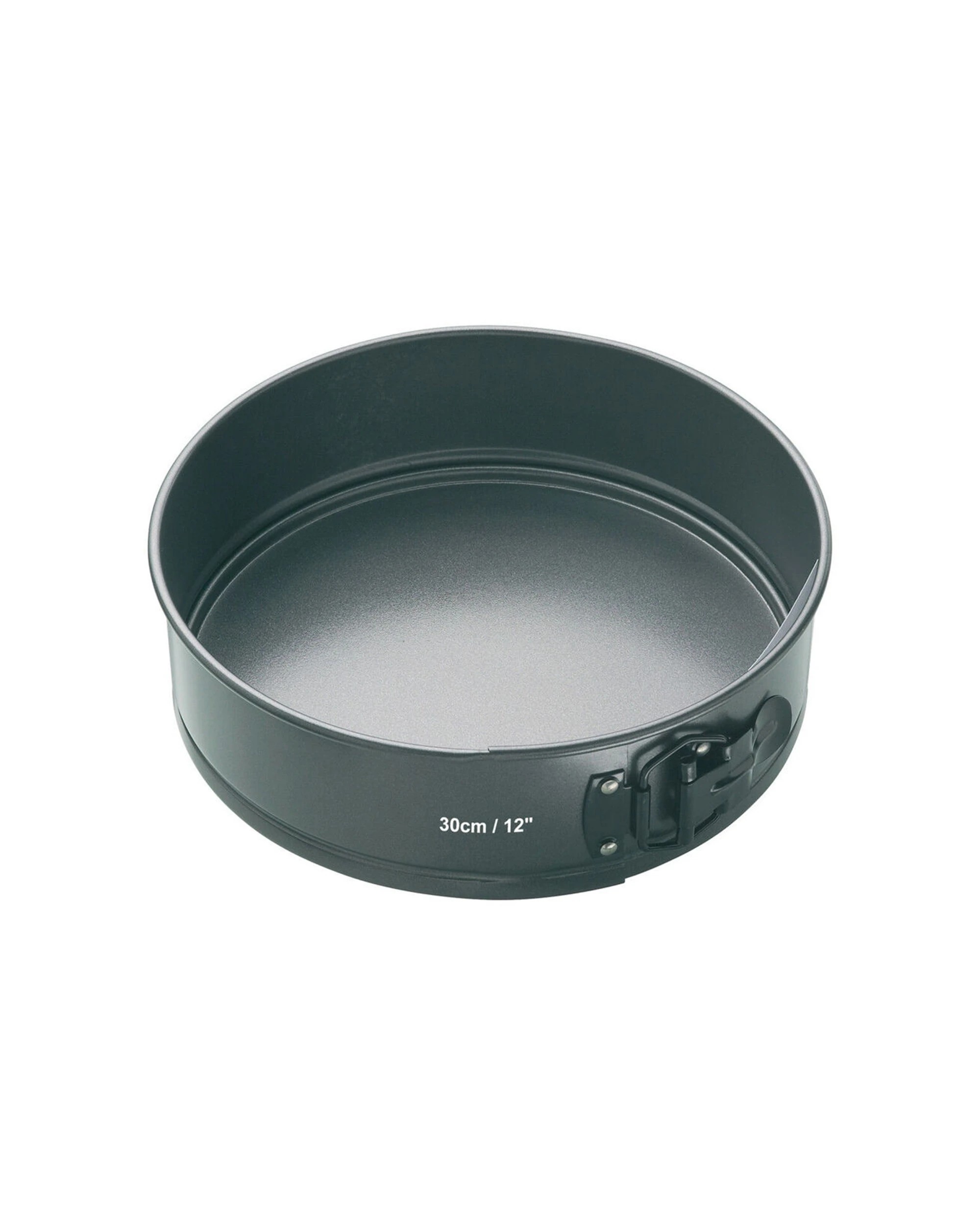 2 Mastercraft 30cm Springform Non-Stick Heavy Base Round Cake Pan 2PK - Black, 2 of 7