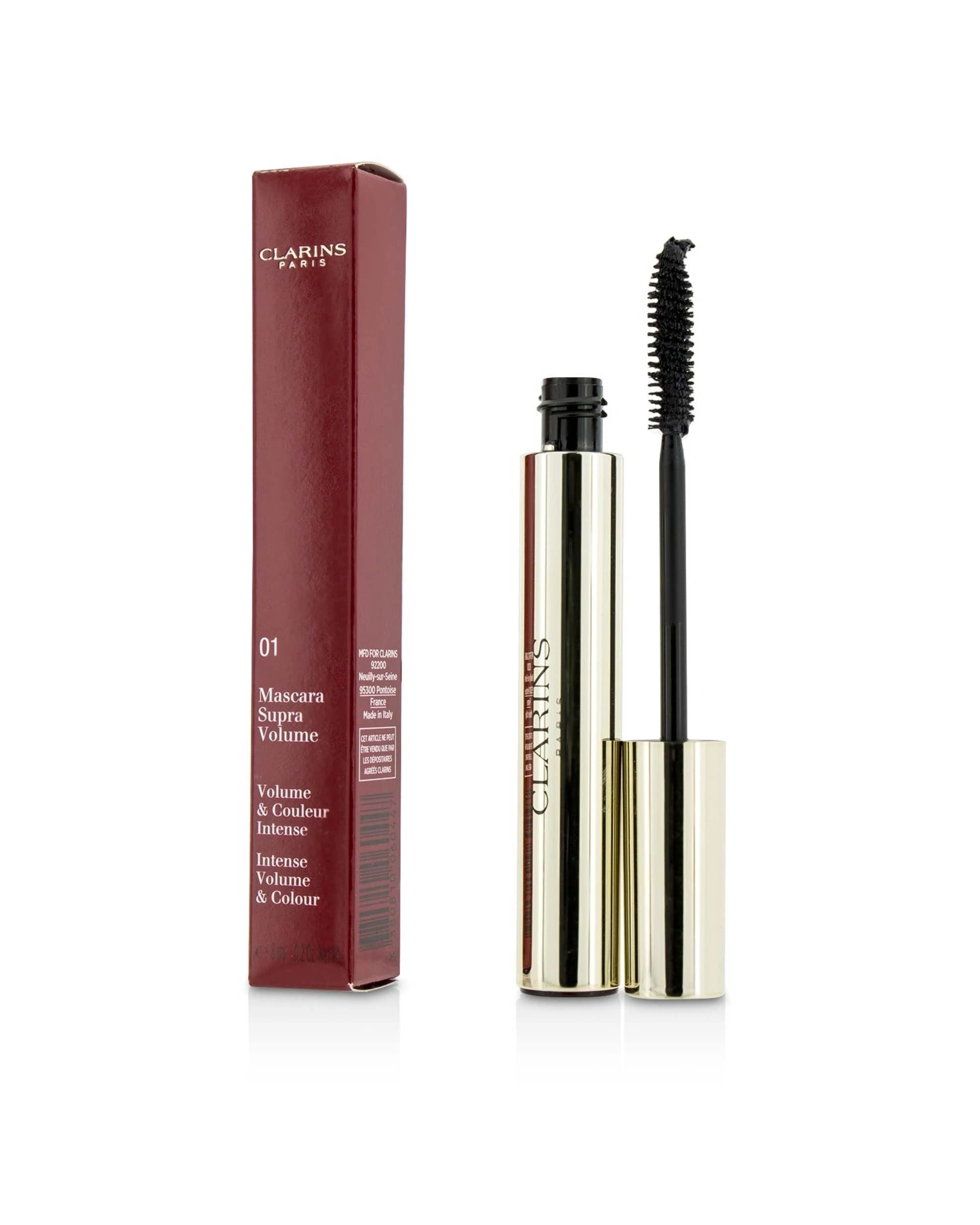 1 Clarins Supra Volume Mascara - # 01 Intense Black  8ml/0.2oz, 1 of 3