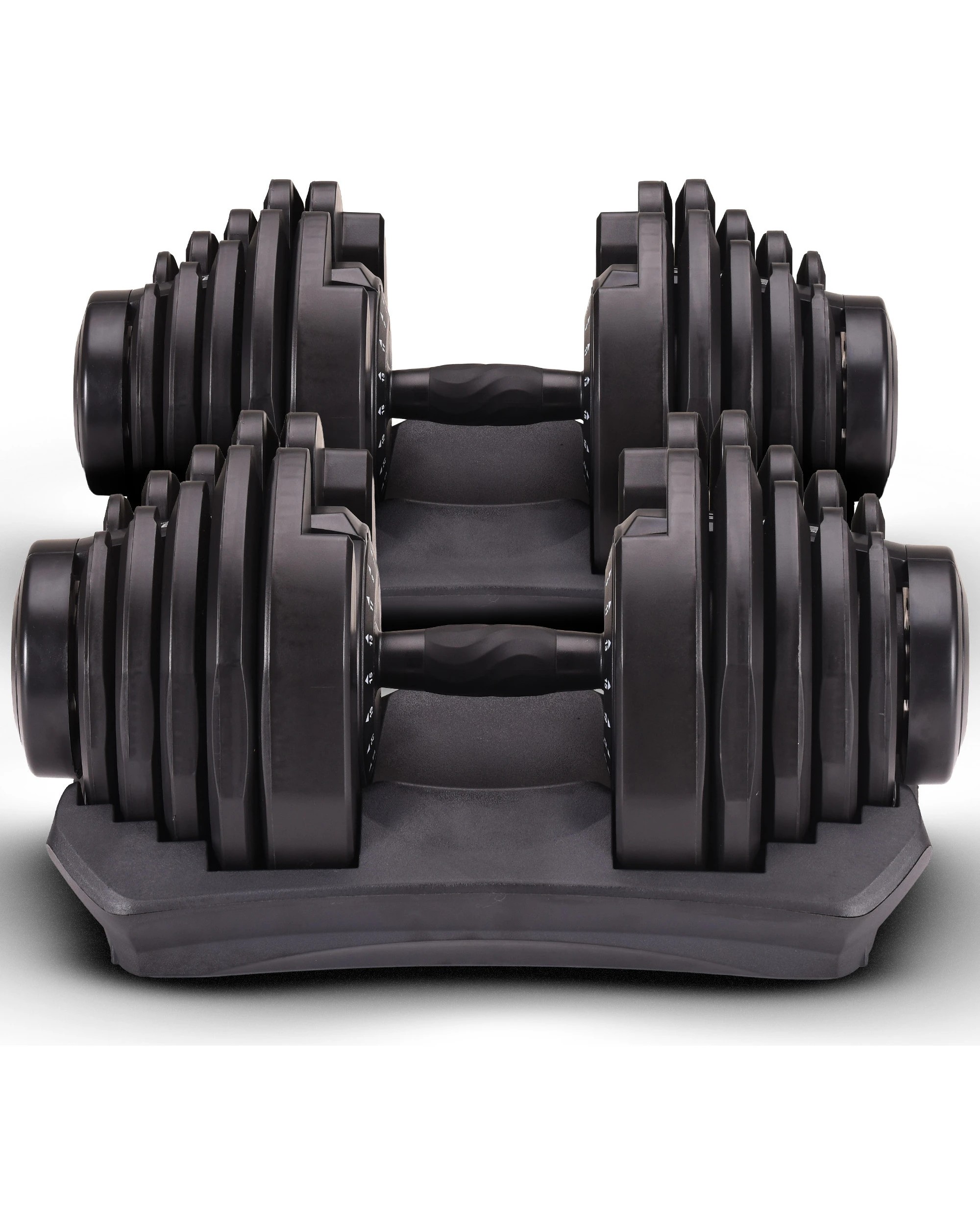 4 Powertrain 2x 40kg Adjustable Dumbbell Home Gym Exercise Equipment Free Weights, 4 of 7