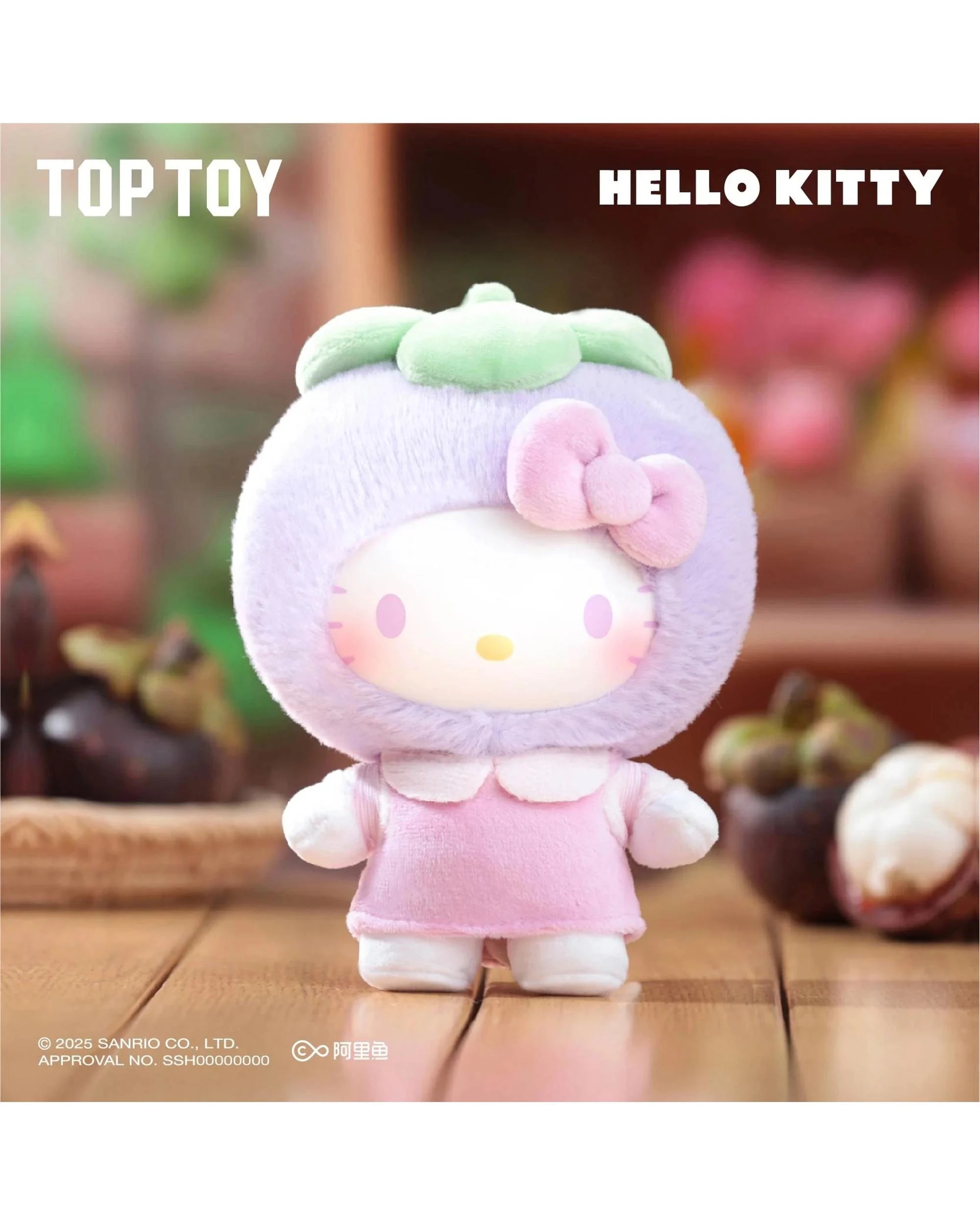 4 Top Toy Sanrio Characters Hello Kitty Fruity Paradise Series Plush Blind Box, 4 of 8