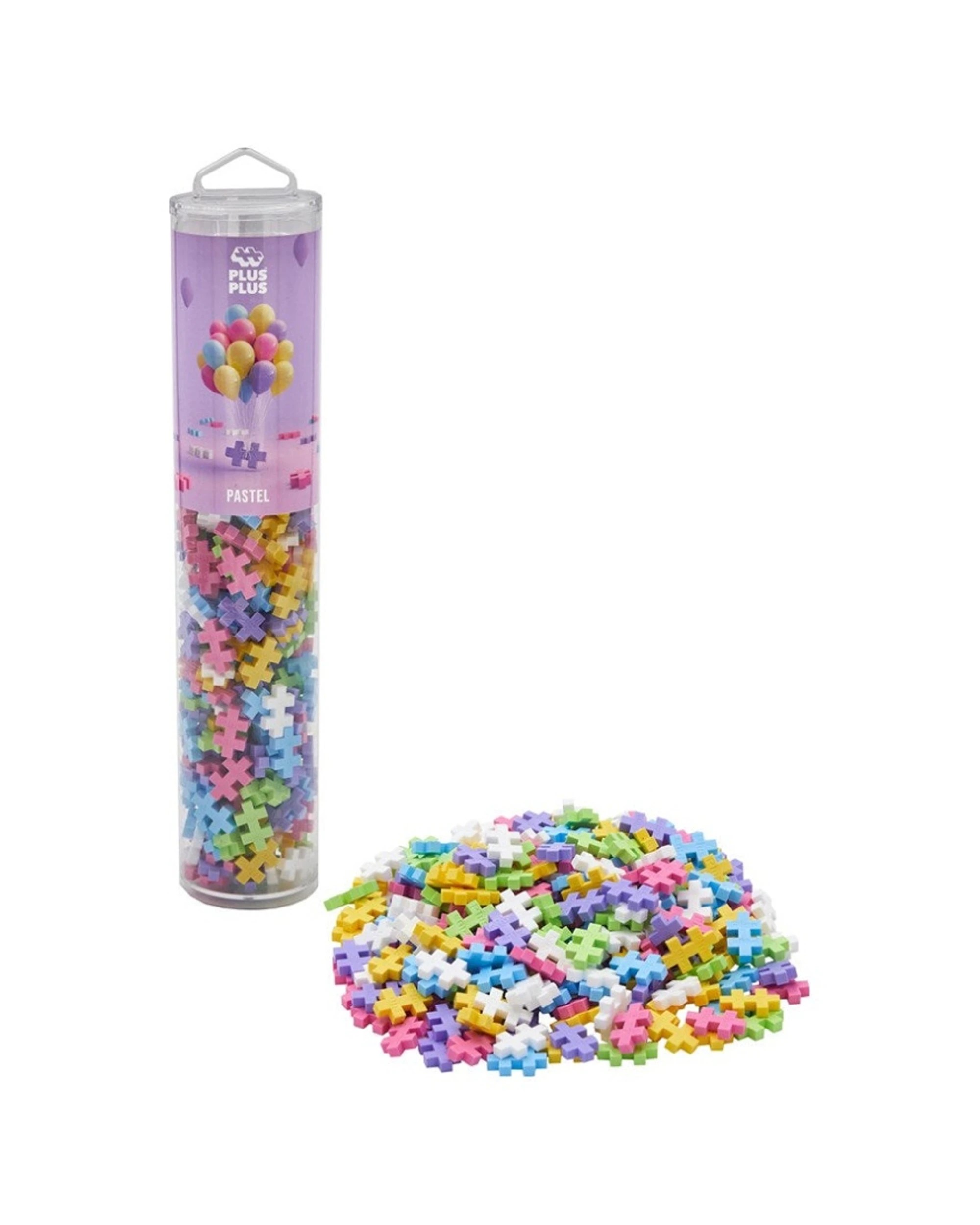 2 Plus-Plus 240pc Pastel Mix Tube 2D Building Puzzle Kids Activity Toy, 2 of 3