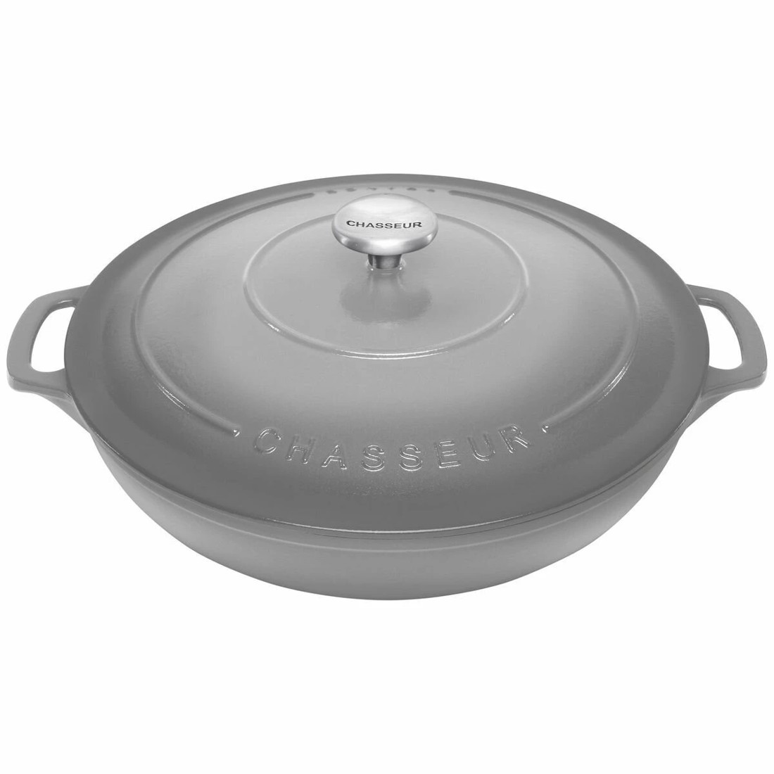 1 Chasseur 30cm 2.5L Round French Oven Cookware Celestial Grey, 1 of 1