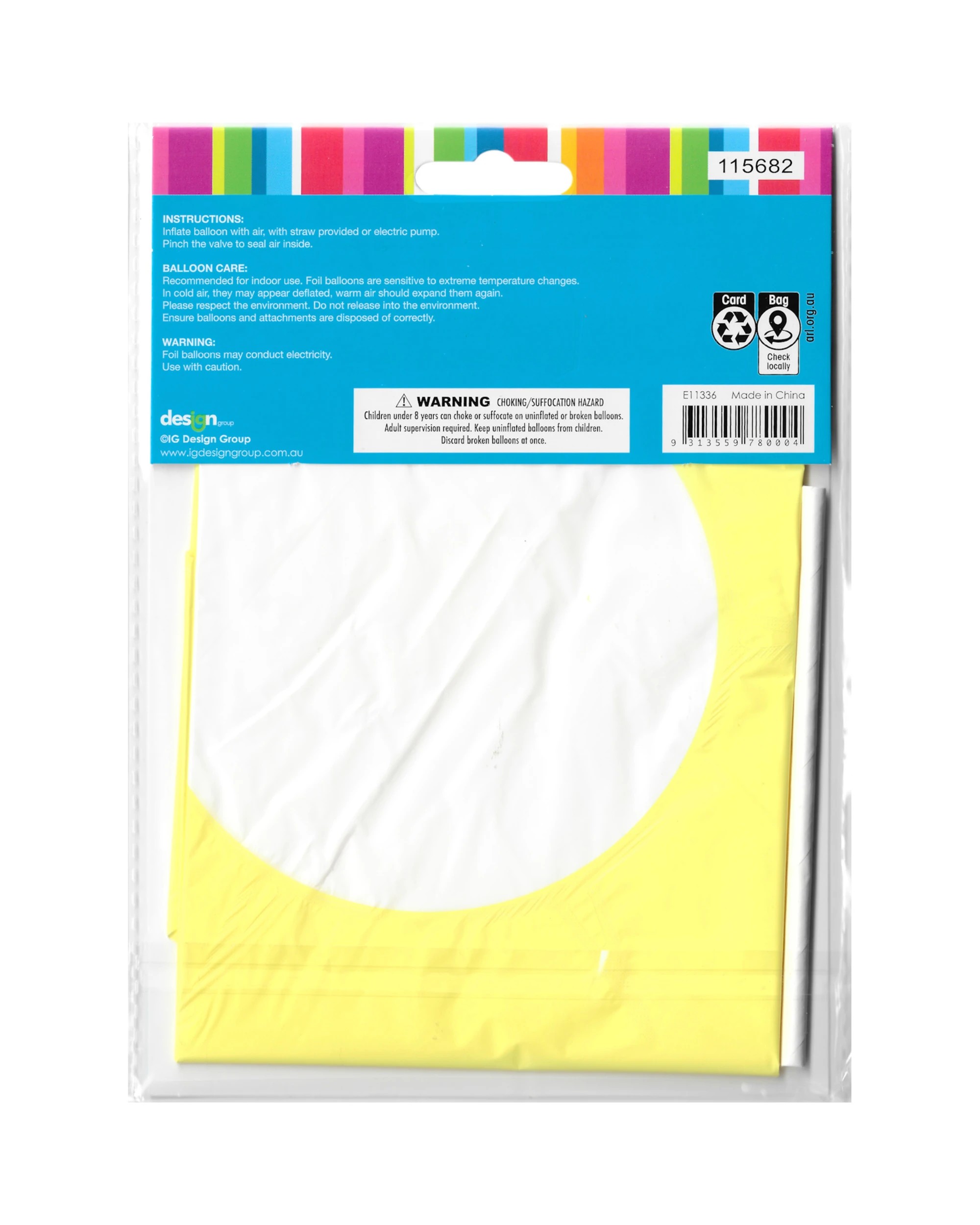 3 Artwrap Yellow Daisy Flower Air Fill Foil Balloons Pack of 2 - Yellow, 3 of 3