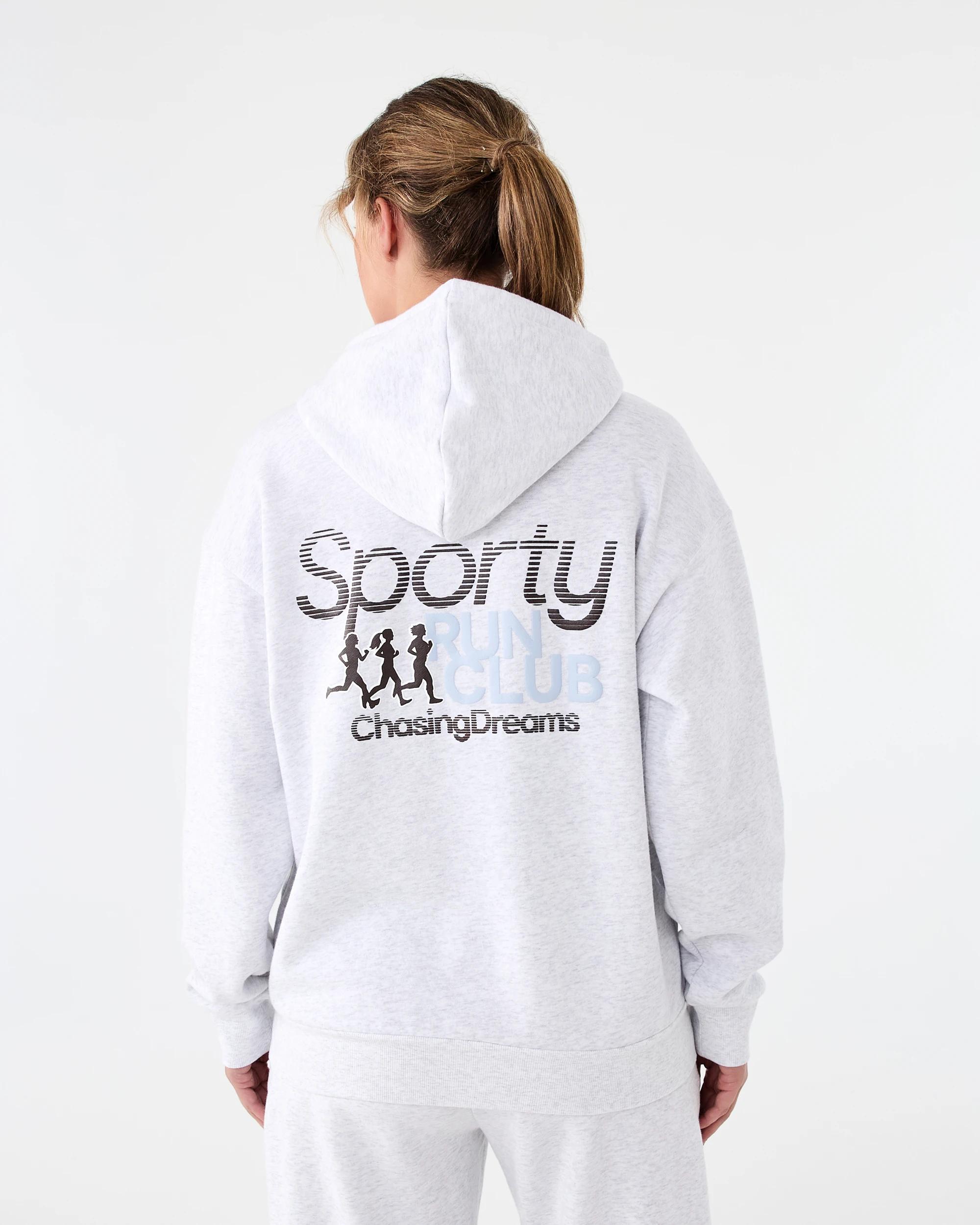 3 Active Womens Graphic Fleece Hoodie Heather, 3 of 9