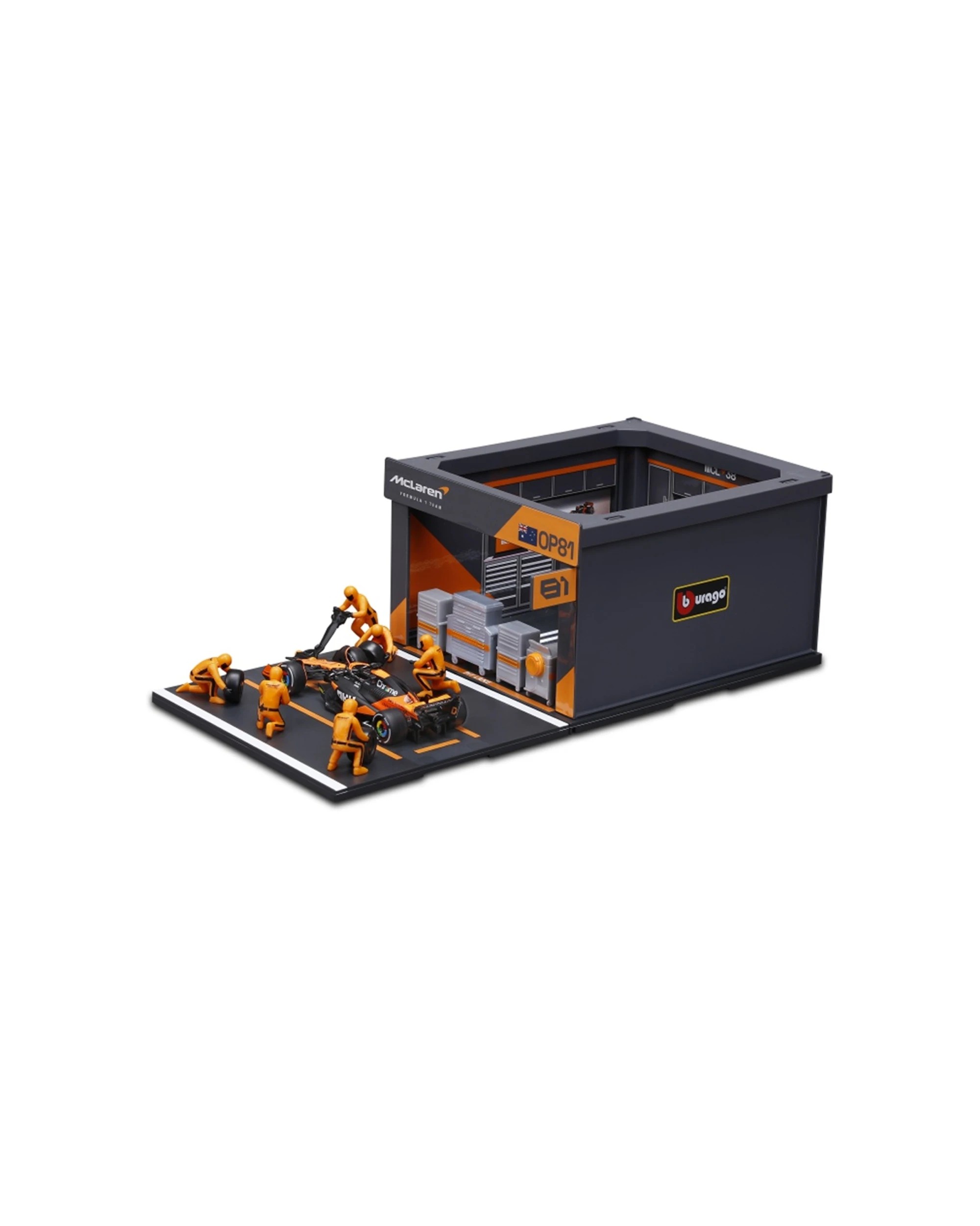 Bburago 2024 McLaren Pit Pass Competition F1 Piastri 81 Car Model ...