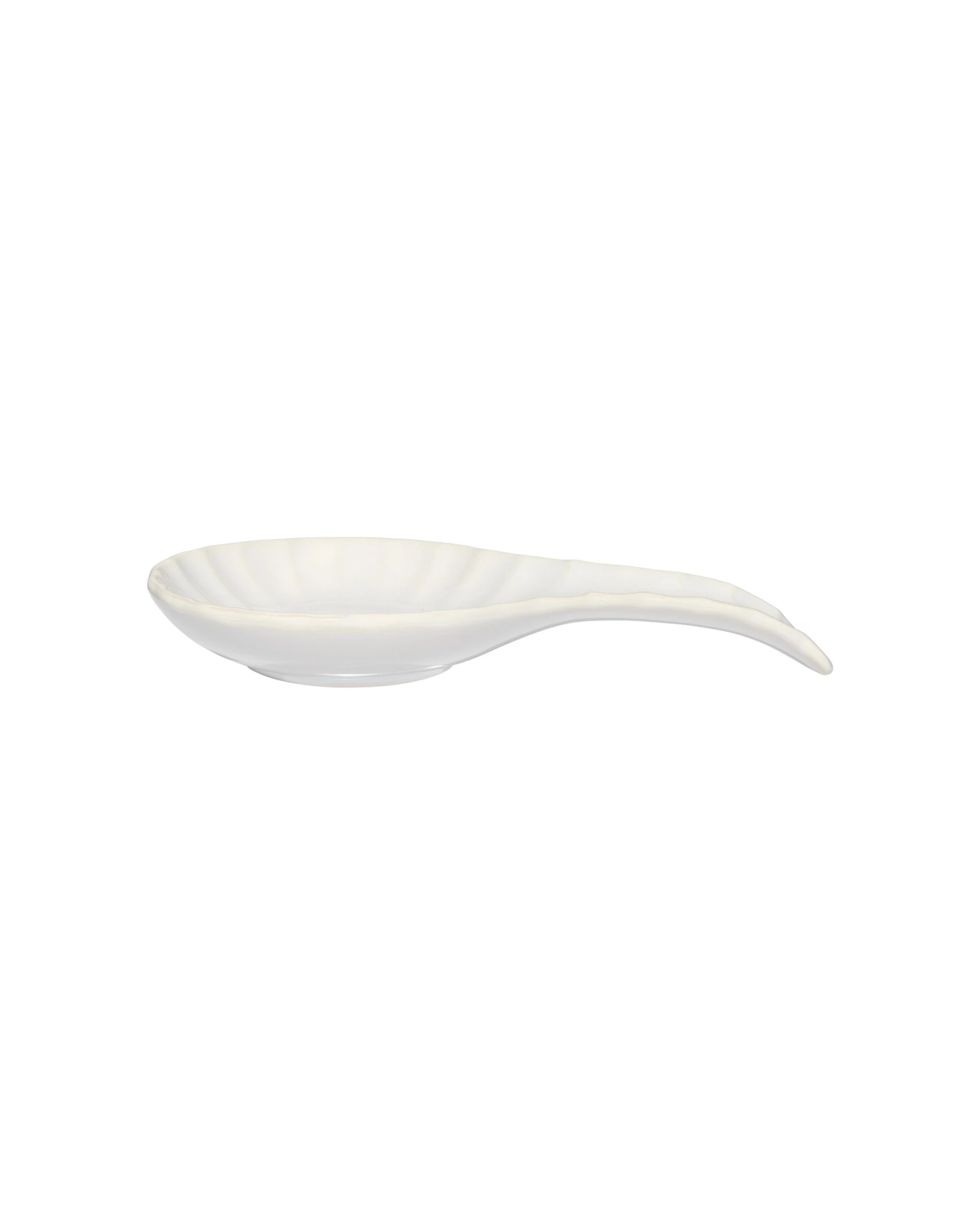 2 Casa Domani Ceramic Stoneware Spoon Rest 22 x 13 cm Beige - Beige, 2 of 3