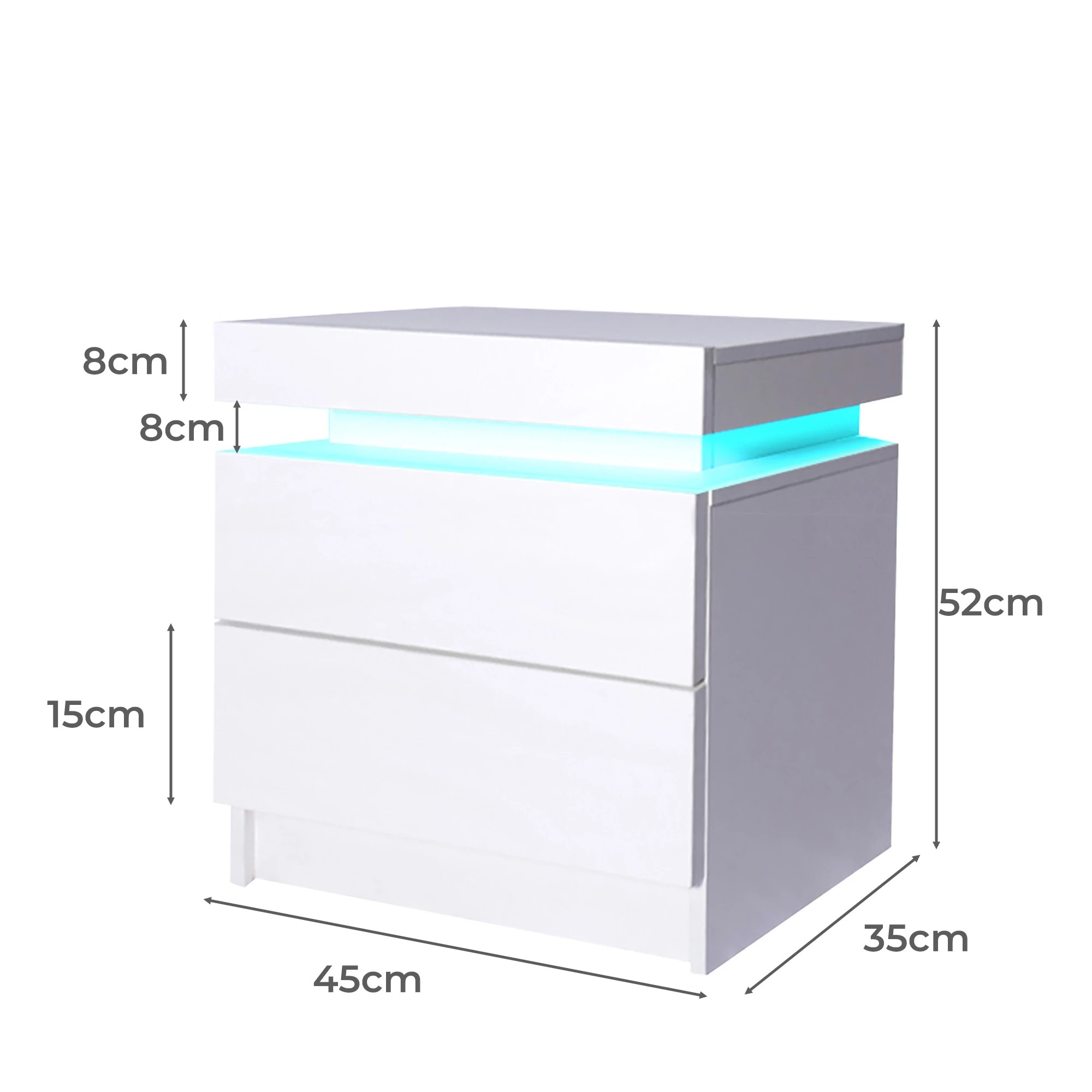 3 Levede Led Bedside Table, 3 of 6