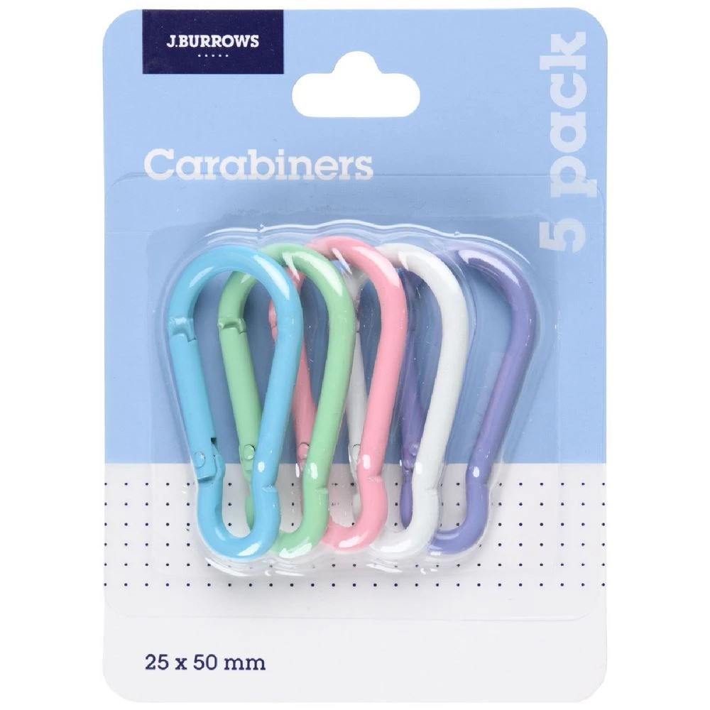 1 J.Burrows Carabiner Small Assorted 5 Pack, 1 of 5
