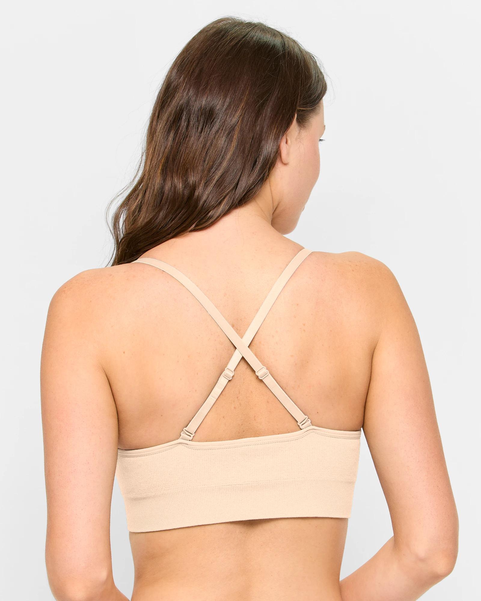 4 Target Woman Low Impact Seamfree Sports Crop Top NUDE, 4 of 4