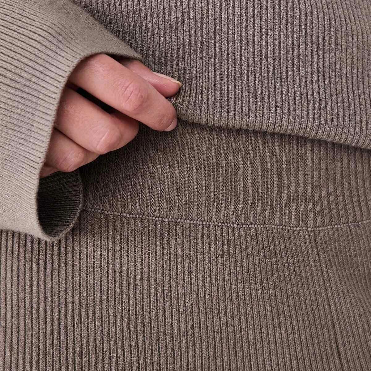 4 True Knit Rib Pants Taupe Brn, 4 of 5