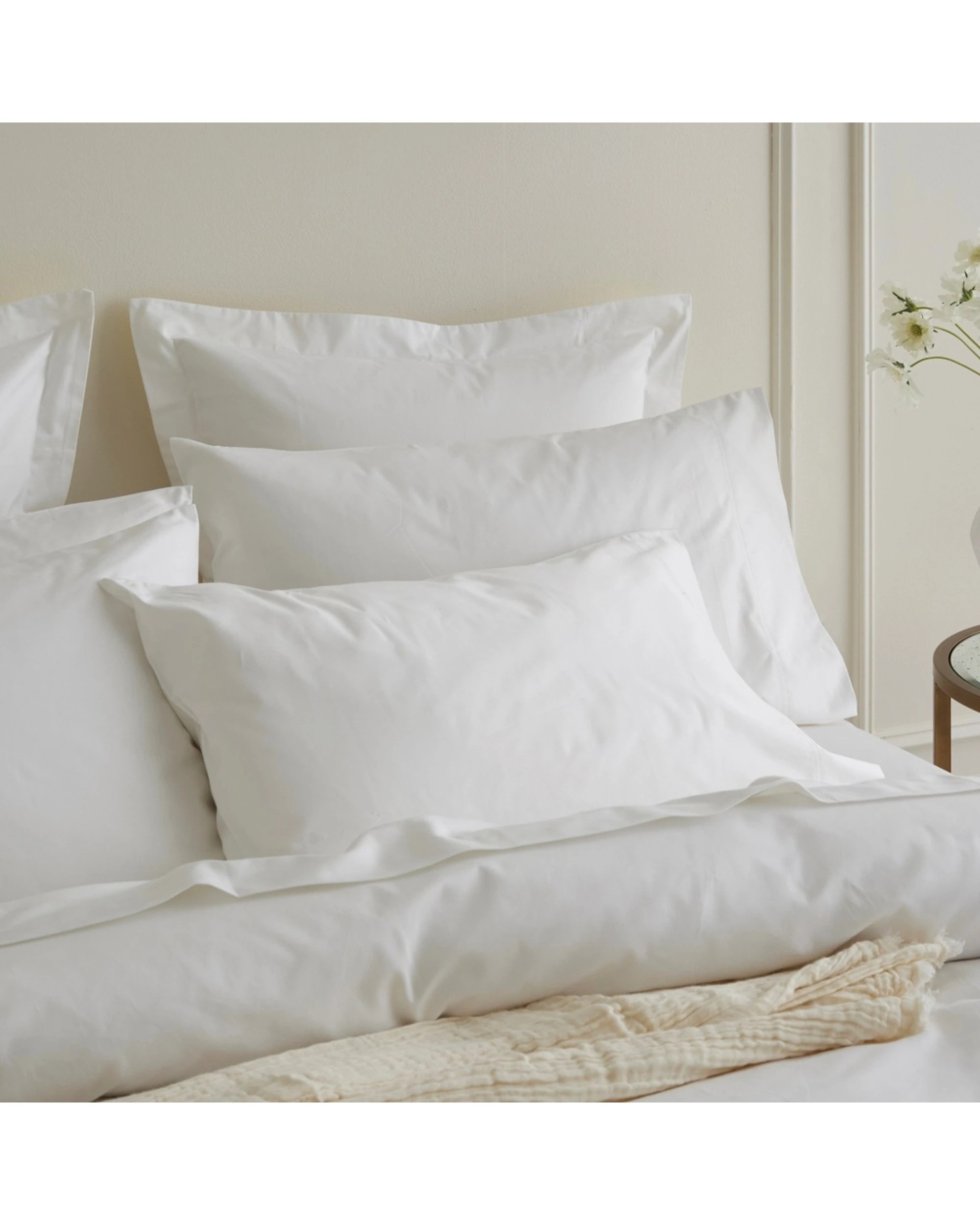 2 Bedding Co Quilt Cover Set 1200TC Egyptian Cotton - Queen Bed - White, 2 of 5