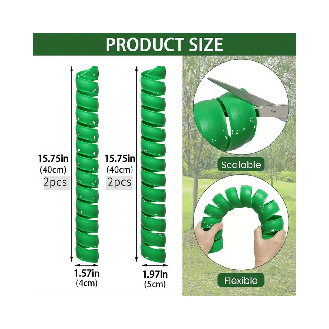 5 BR Home Tree Trunk Protector Tubes for Saplings and Plants - Pack of 4, 5 of 8