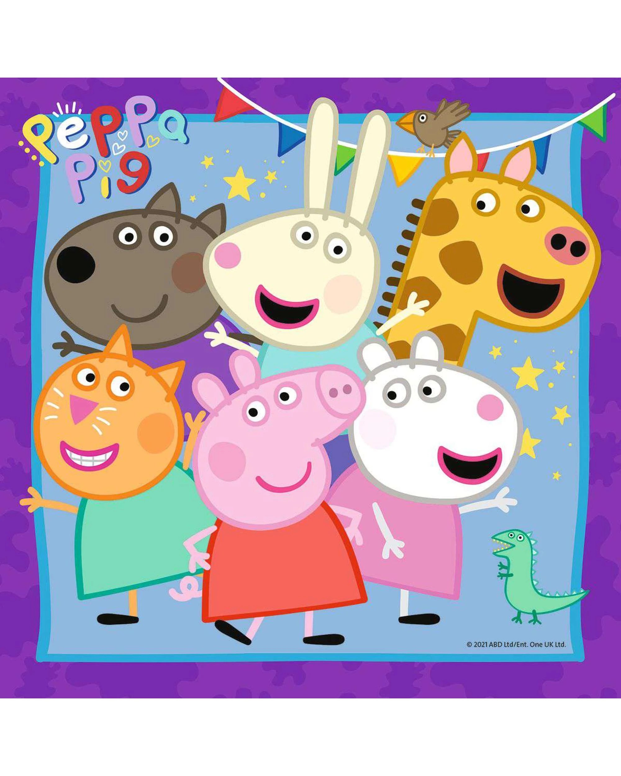 3 Ravensburger Peppa Pig Peppa's Family and Friends 3x49 Piece Jigsaw Puzzle, 3 of 4
