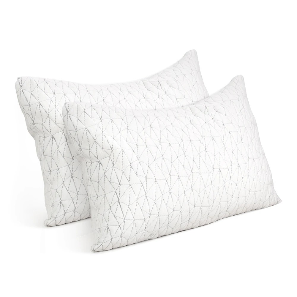 1 Giselle Bedding Memory Foam Pillow King Size Twin Pack - White, 1 of 7