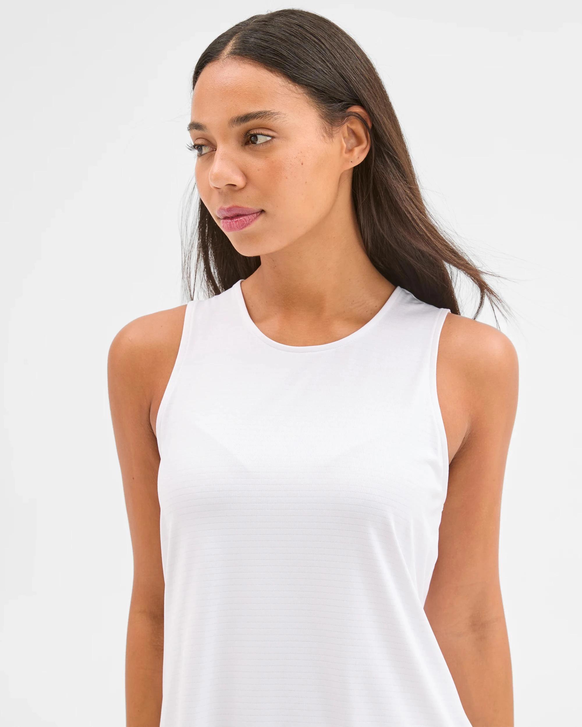 5 Target Active Wrap Back Running Tank Top WHITE, 5 of 8