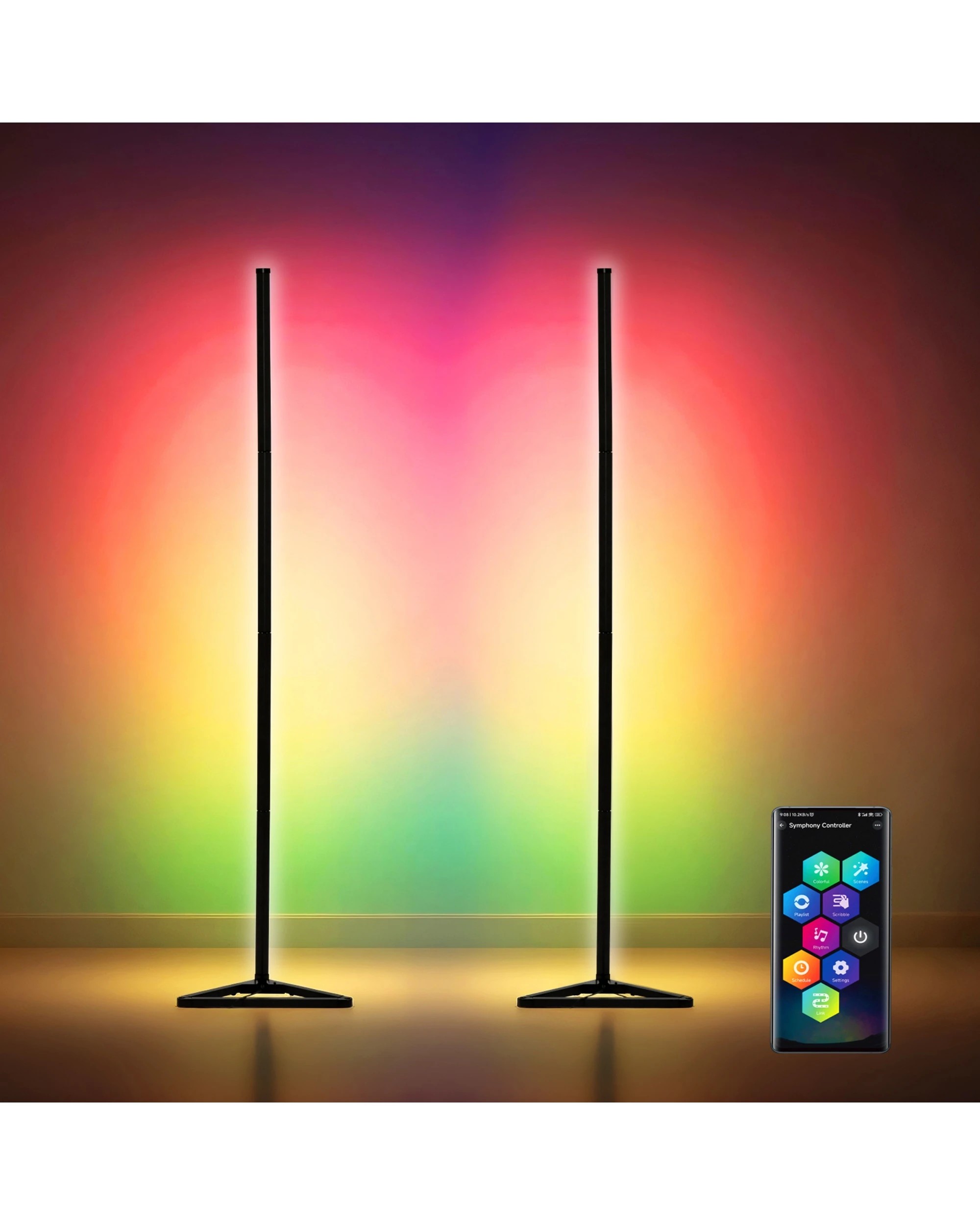 4 Advwin Corner Floor Lamp 139cm, 4 of 7