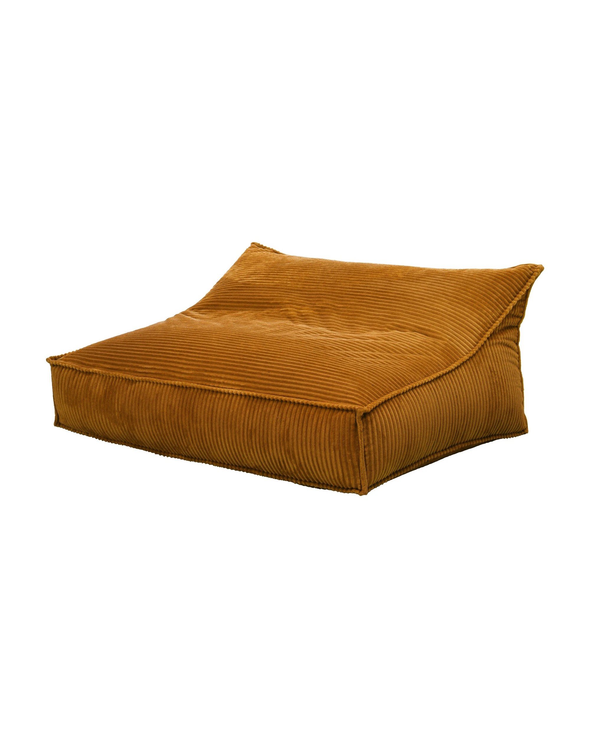 2 Cadence & Co. Wilde Ribbed Luxe Fleece Double Sofa Bean Bag Lounge Cover - Mustard, 2 of 9