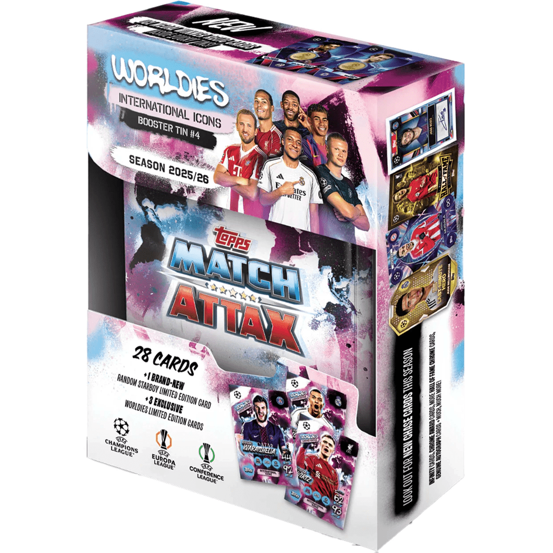 3 Topps UCC Match Attax 2025/2026 Edition Trading Card Mini Tin - Assorted, 3 of 7