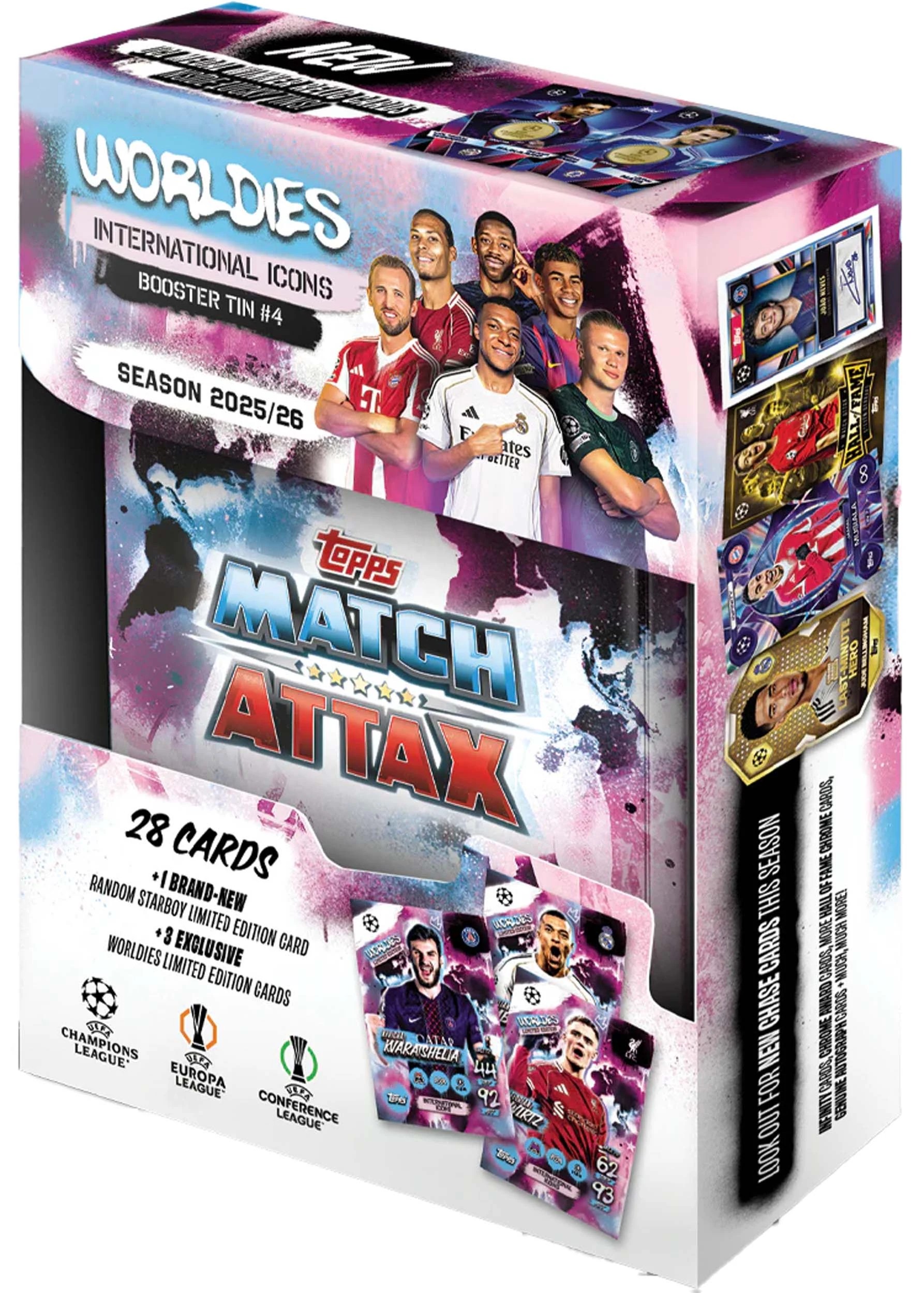 3 Topps UCC Match Attax 2025/2026 Edition Trading Card Mini Tin - Assorted, 3 of 7