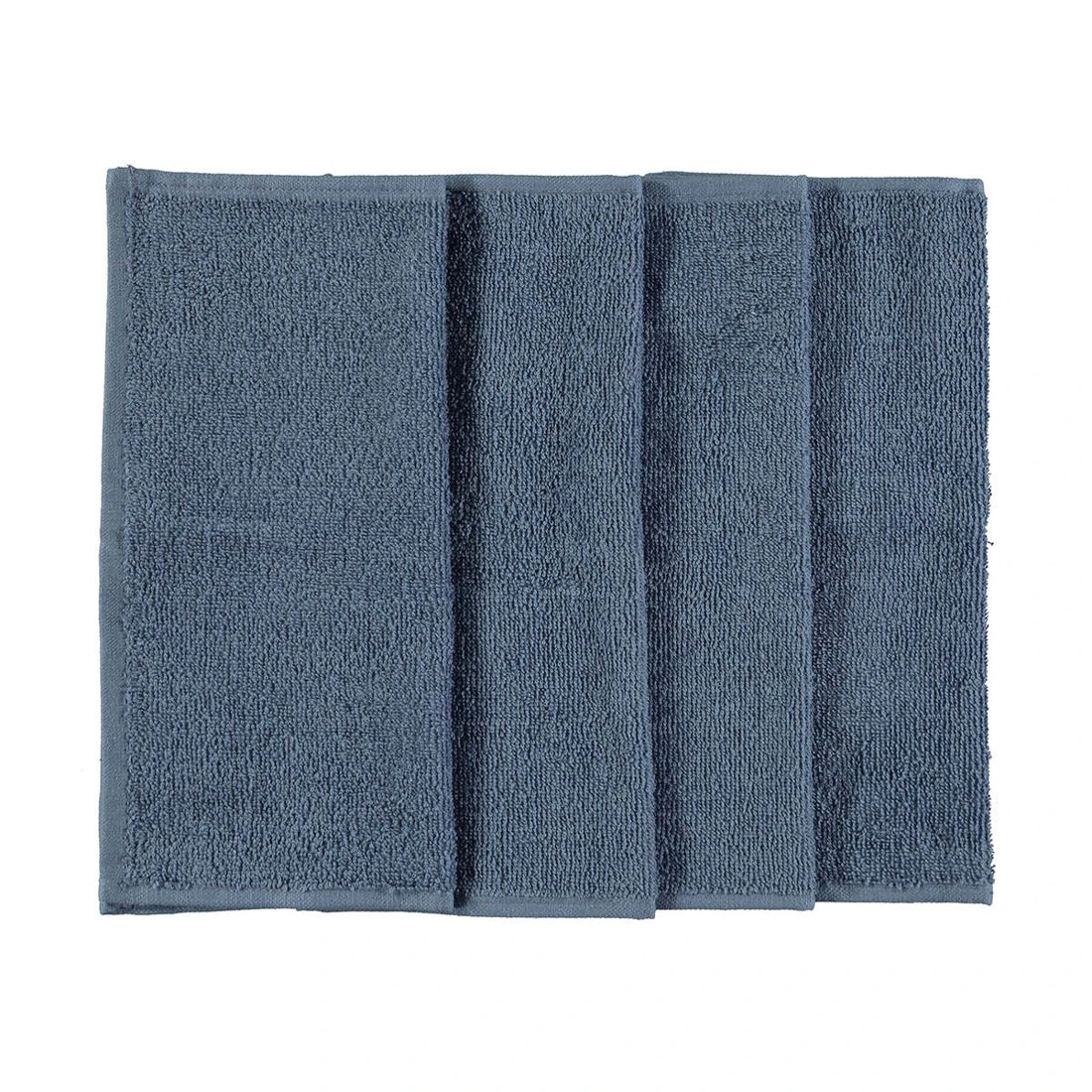 1 4 Pack Madison Cotton Face Washers - Ocean, 1 of 2