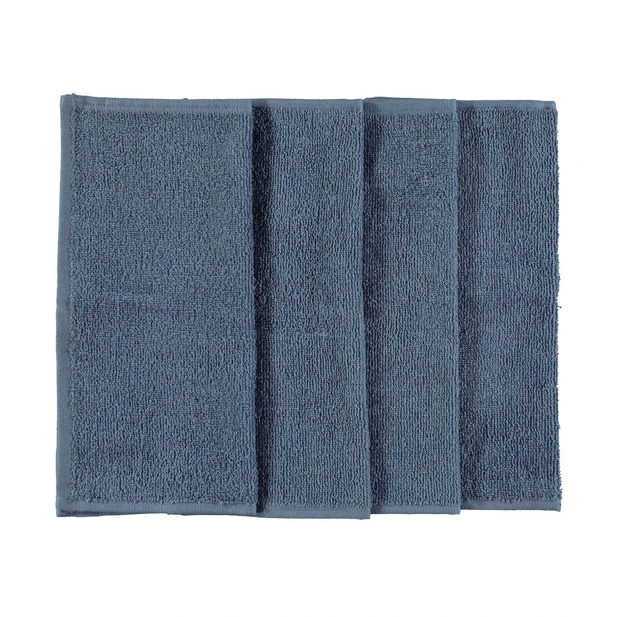 1 4 Pack Madison Cotton Face Washers - Ocean, 1 of 2