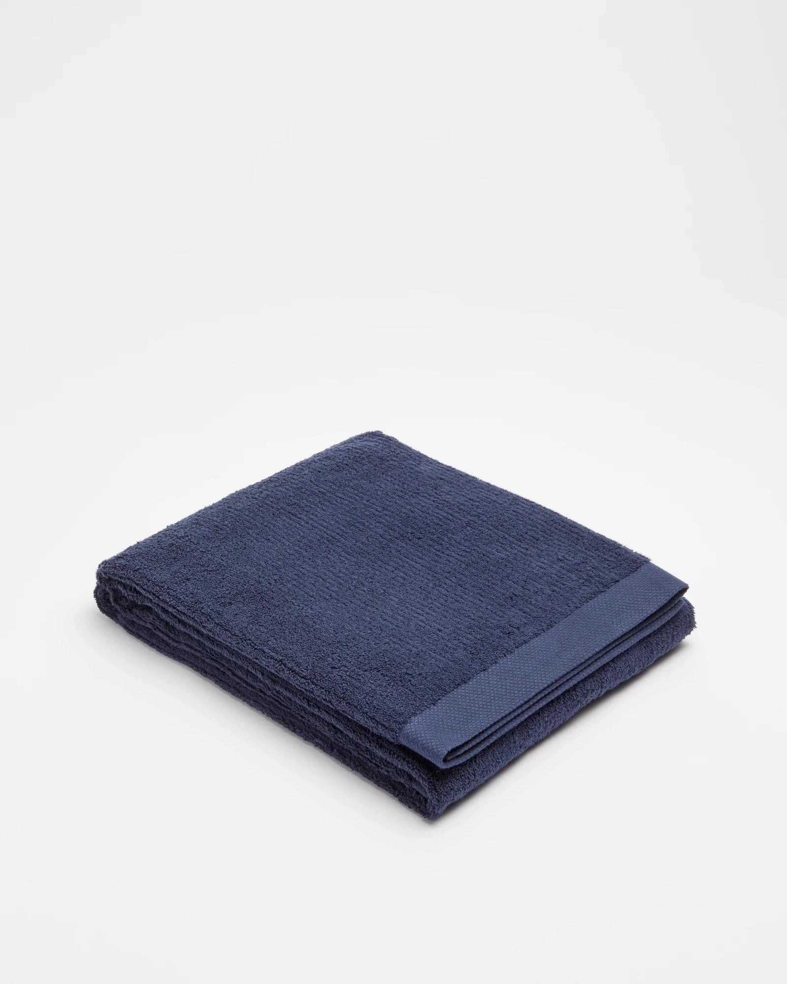 1 Target Australian Cotton Ribbed Bath Sheet - Piper - Blue, 1 of 3