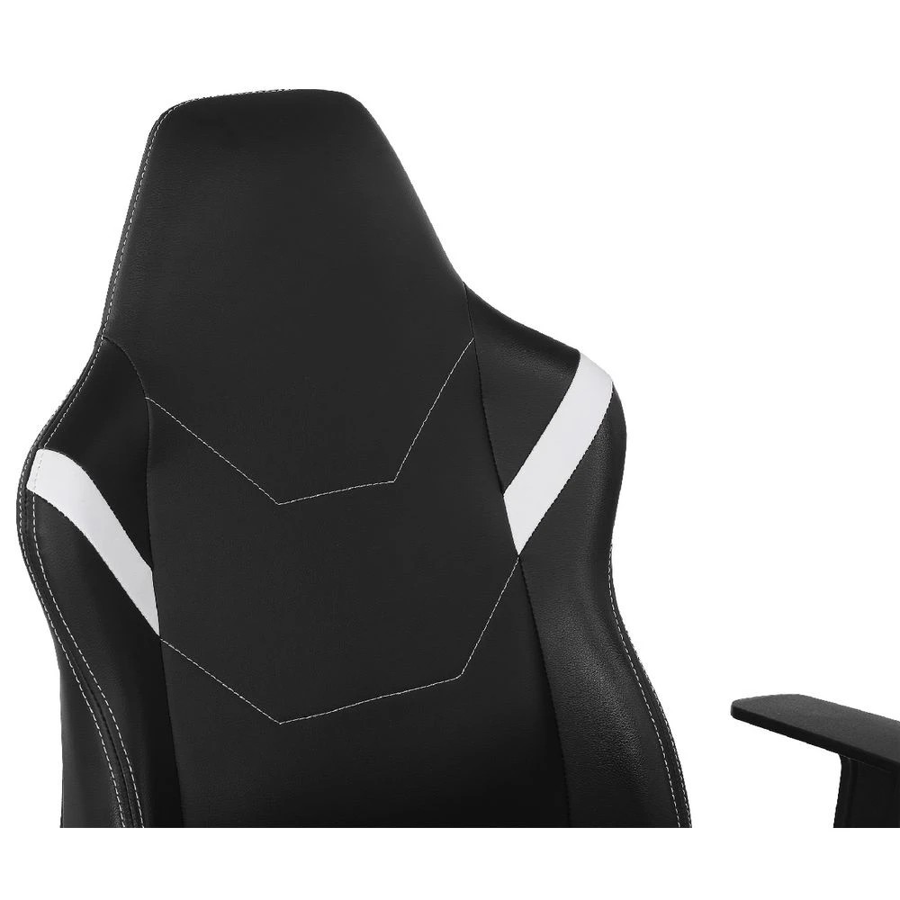 5 Typhoon Bolt Gaming Chair Black/White Ergonomic Chairs and Desk Chairs, 5 of 10