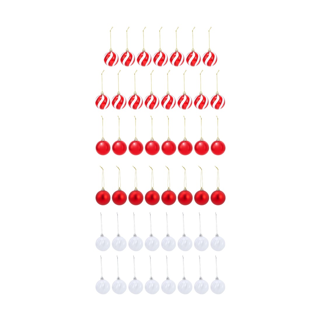 2 47 Pack 6cm Candy Cane Baubles, 2 of 8