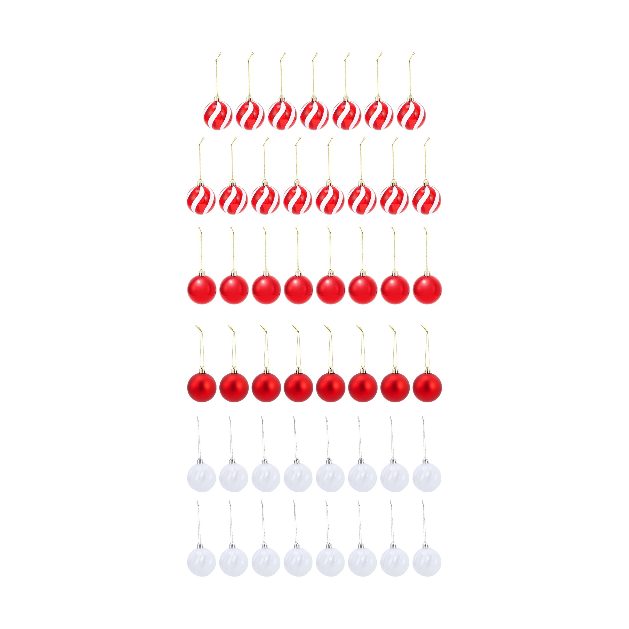 2 47 Pack 6cm Candy Cane Baubles, 2 of 8