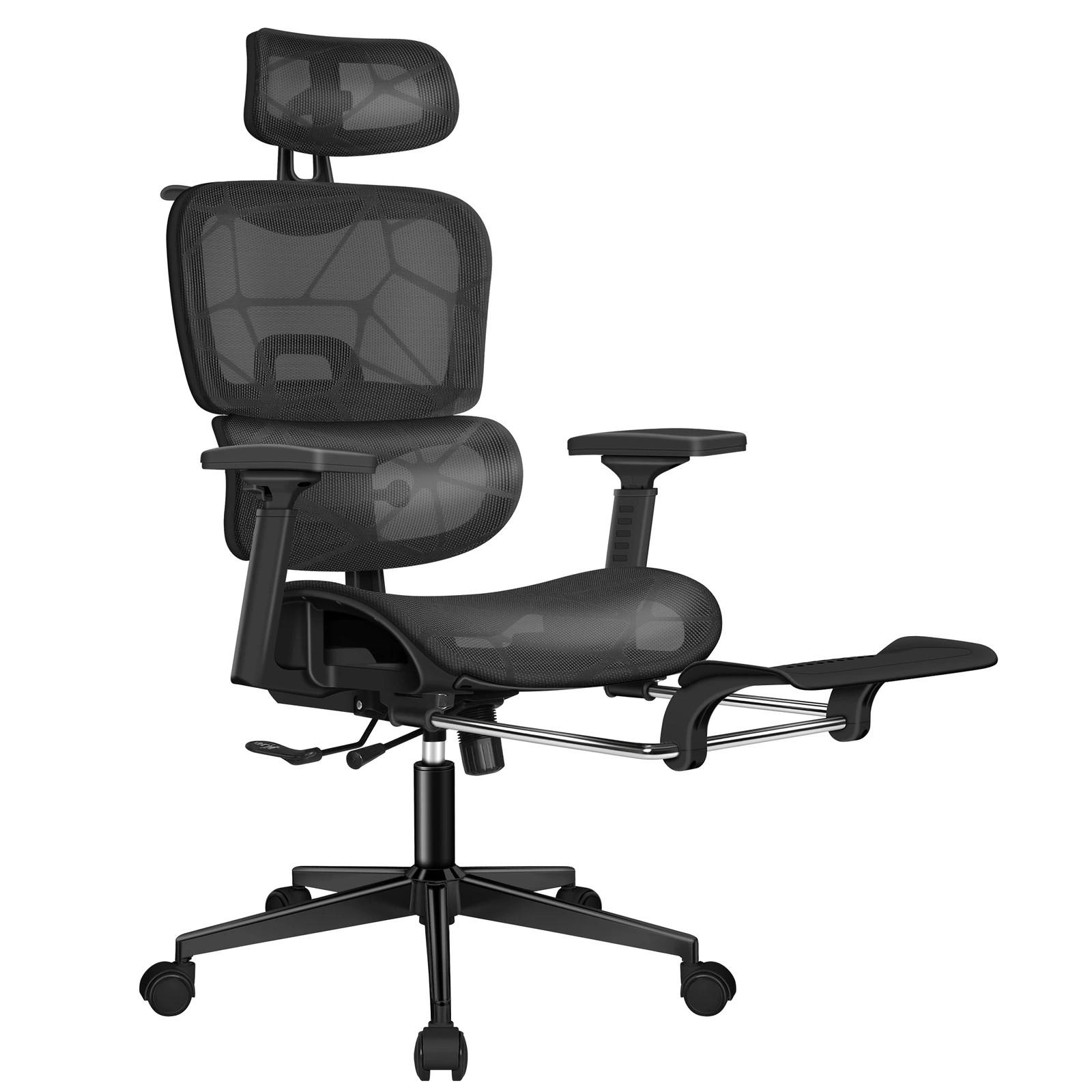 1 Alfordson Ergonomic Office Chair Mesh Executive Gaming Work Seat - Black, 1 of 10