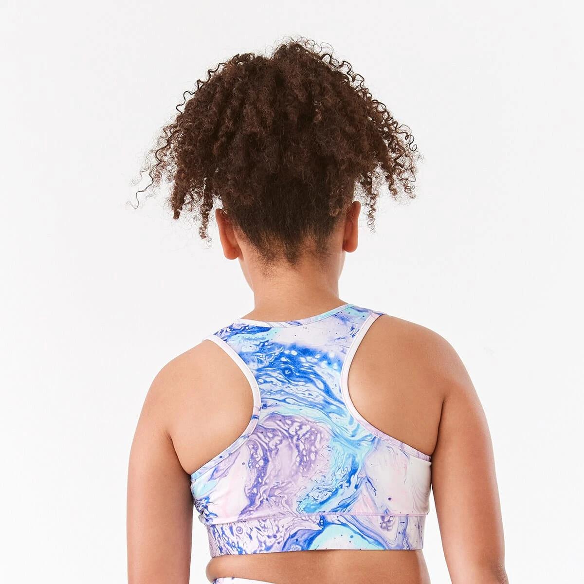 3 Active Kids Printed Crop Top Mlt Marble, 3 of 9