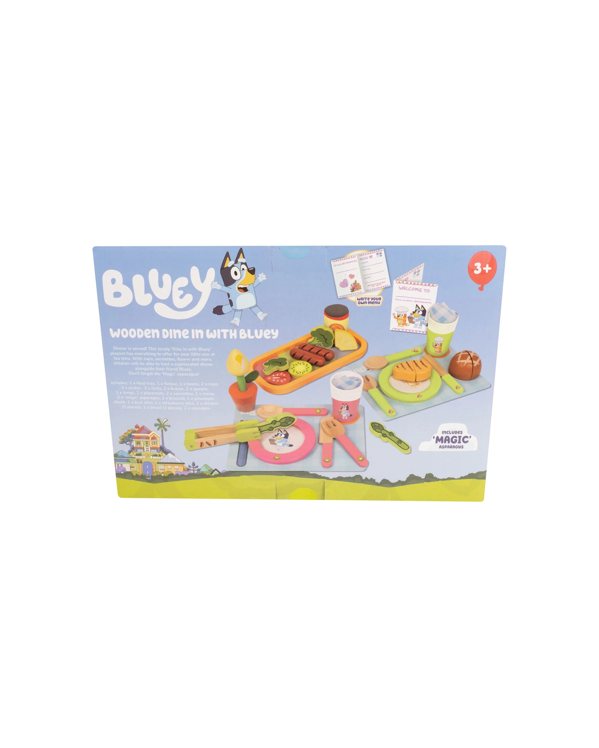 3 Bluey - Wooden Playset: Dine in with Bluey Set (30 Pieces), Suitable for Ages 3+ - Multi, 3 of 6